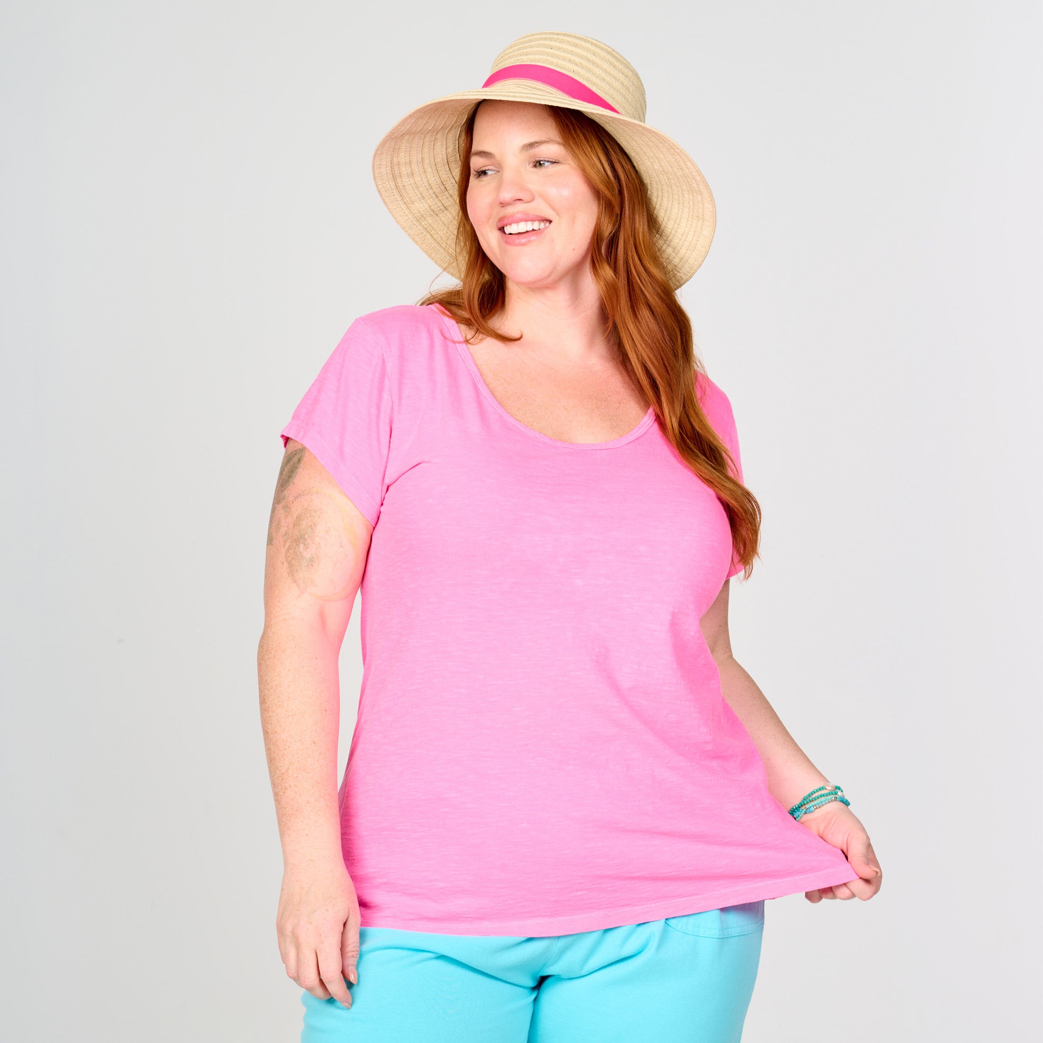 Vintage Scoop Neck T | Plus Size