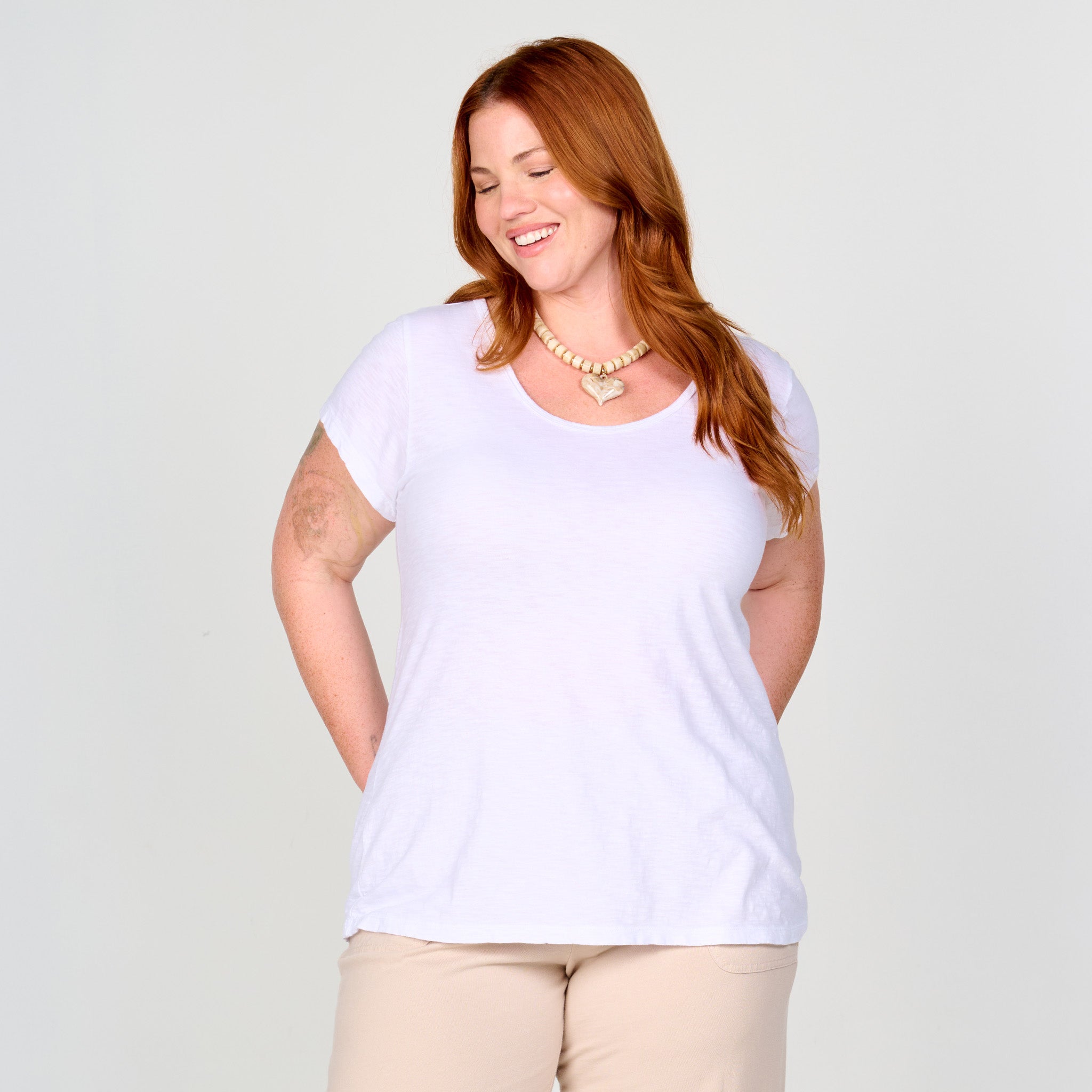Vintage Scoop Neck T | Plus Size