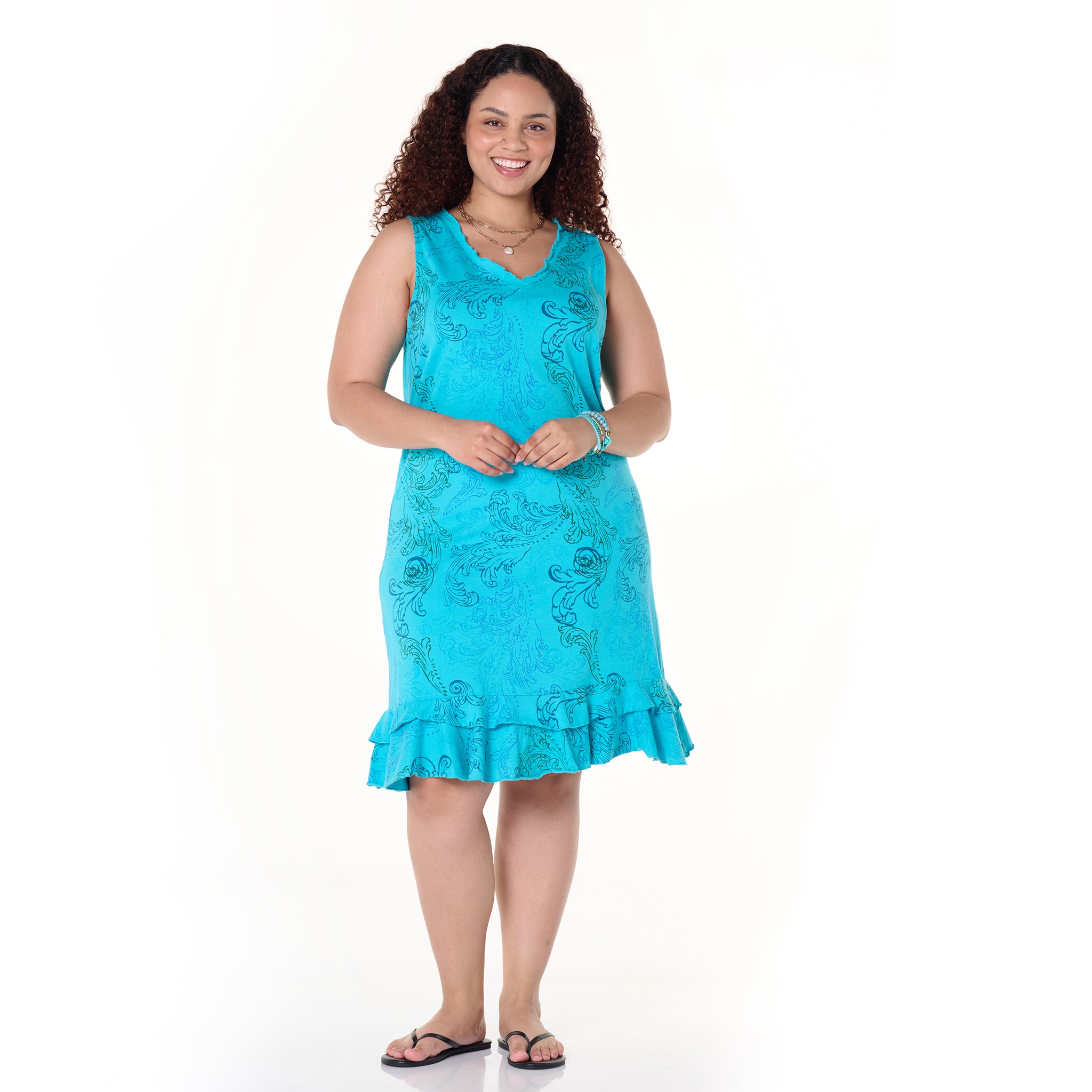 Waverley-Swirl Sunrise Dress | Plus Size