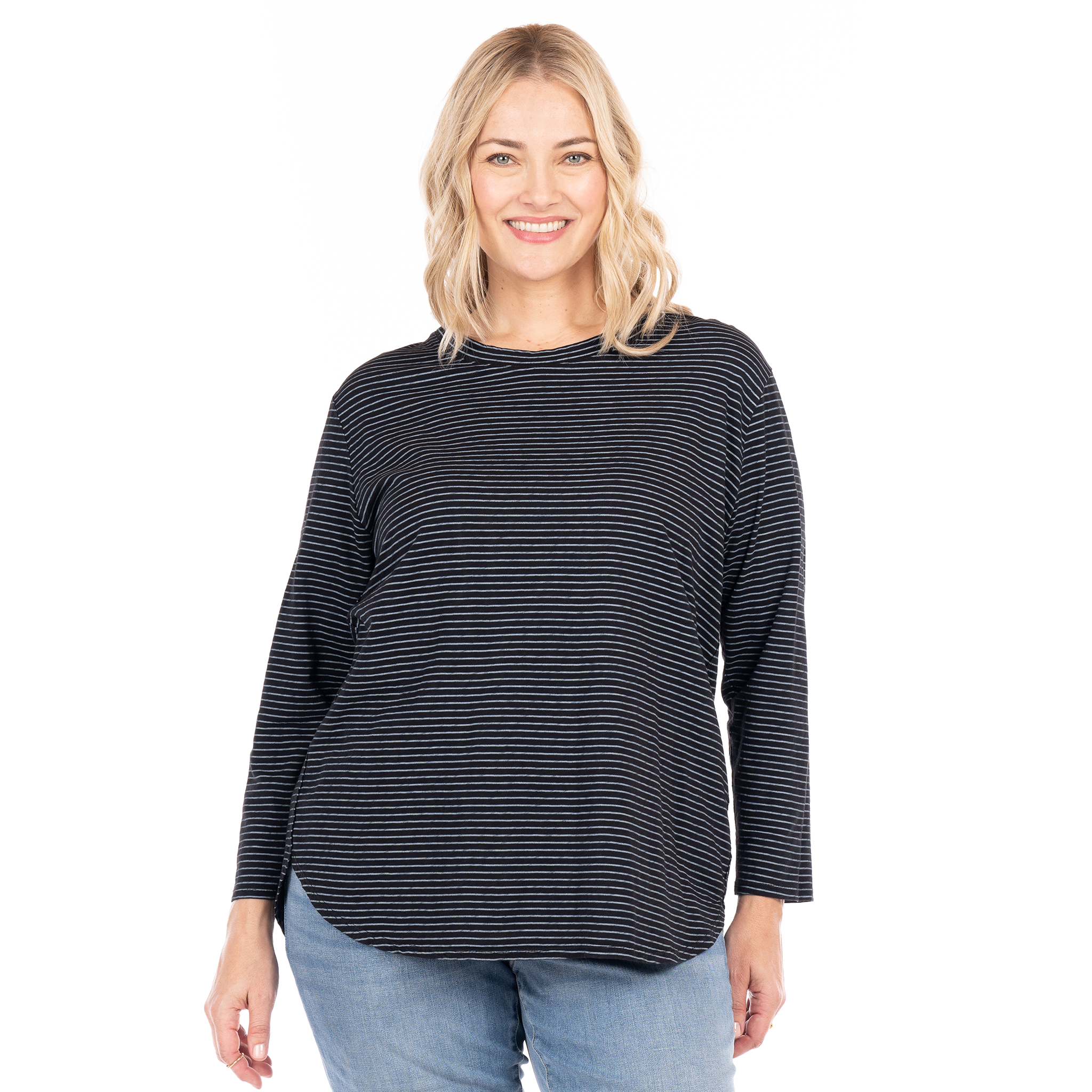 Pinstripe Catalina Top | Plus Size