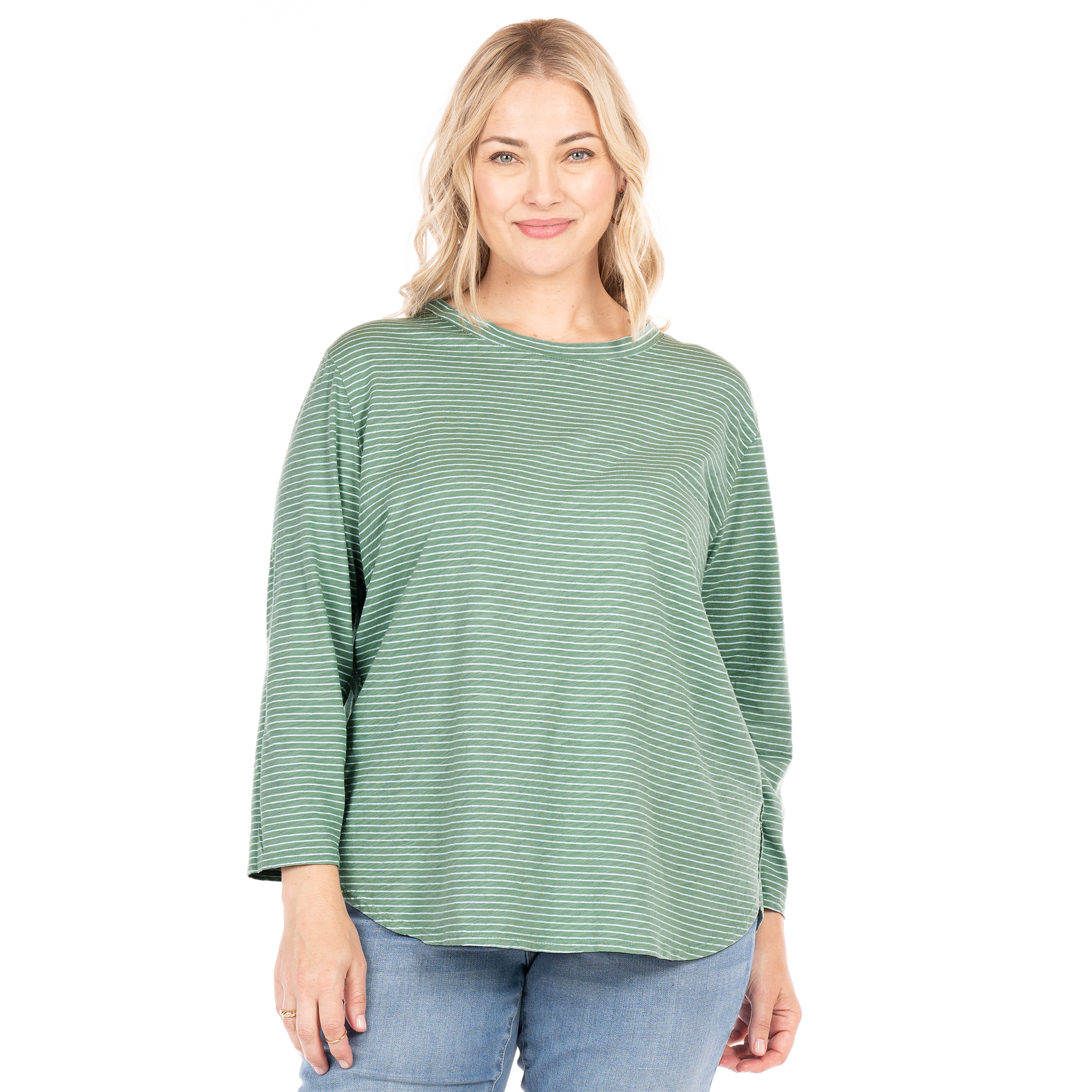 Pinstripe Catalina Top | Plus Size