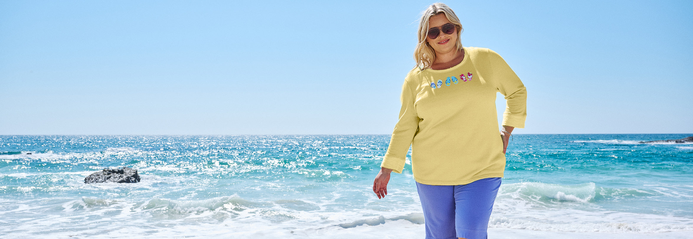 Daffodil Summer Flop Sunset Sweatshirt