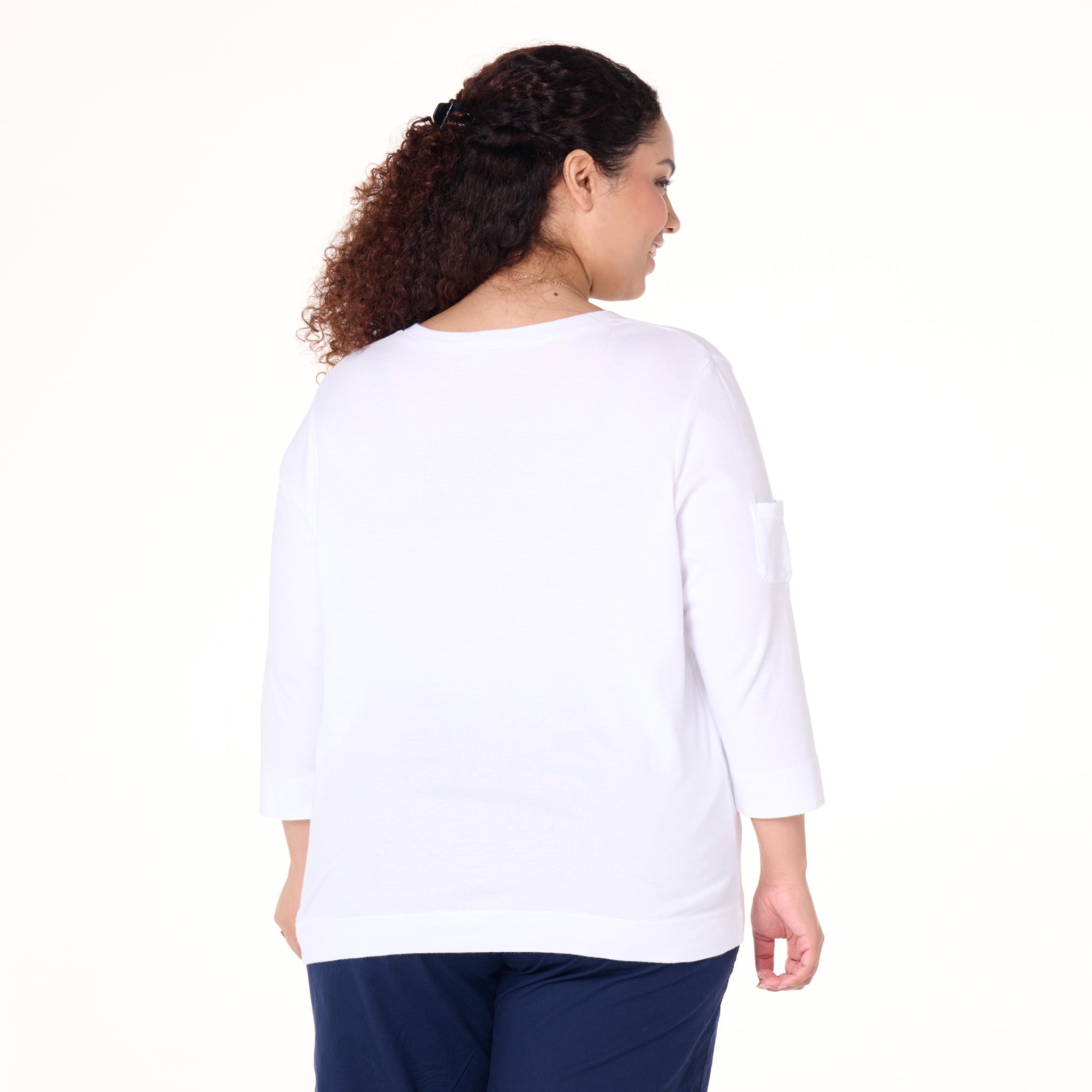 3/4 Sleeve Logo Fem T | Plus Size