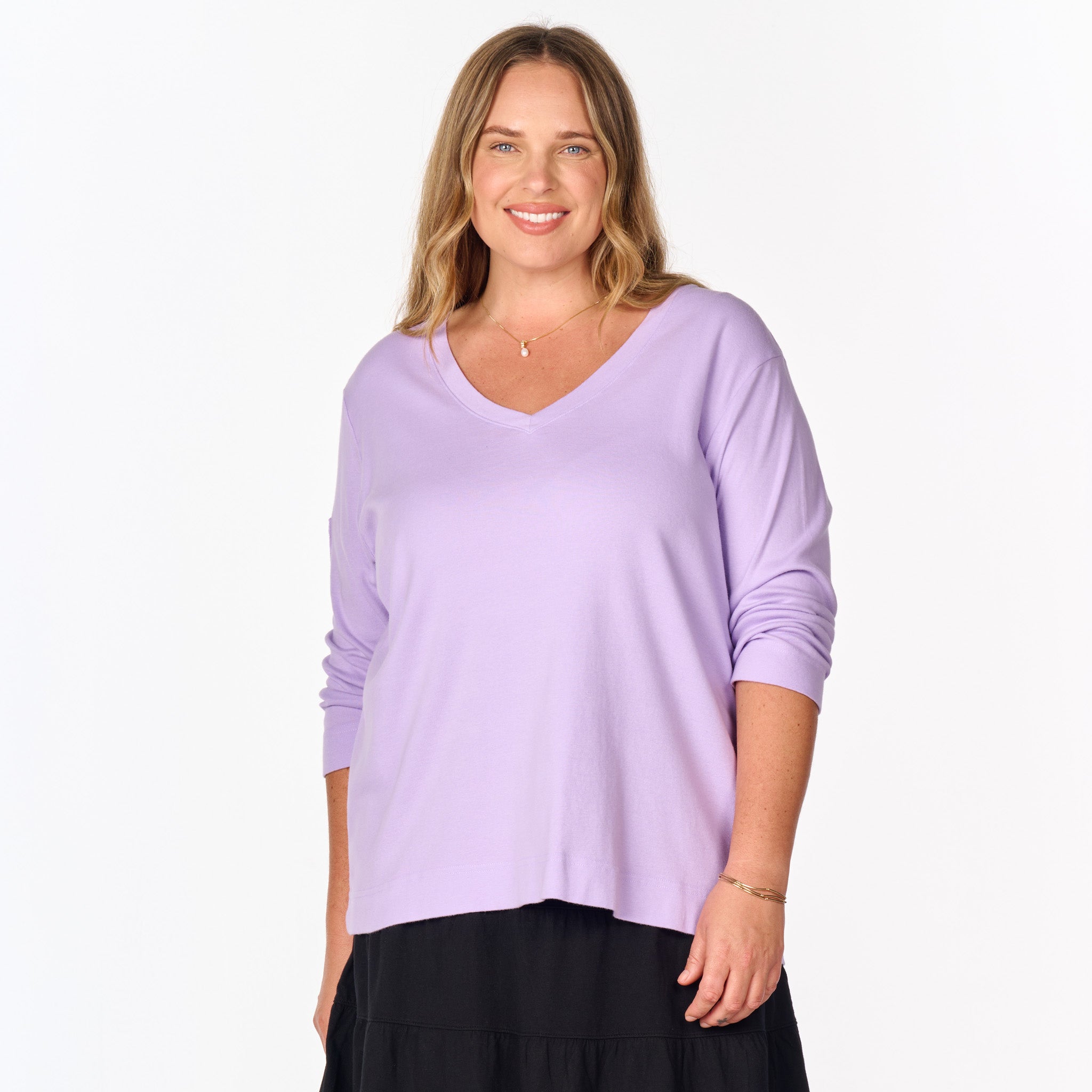 3/4 Sleeve Logo Fem T | Plus Size