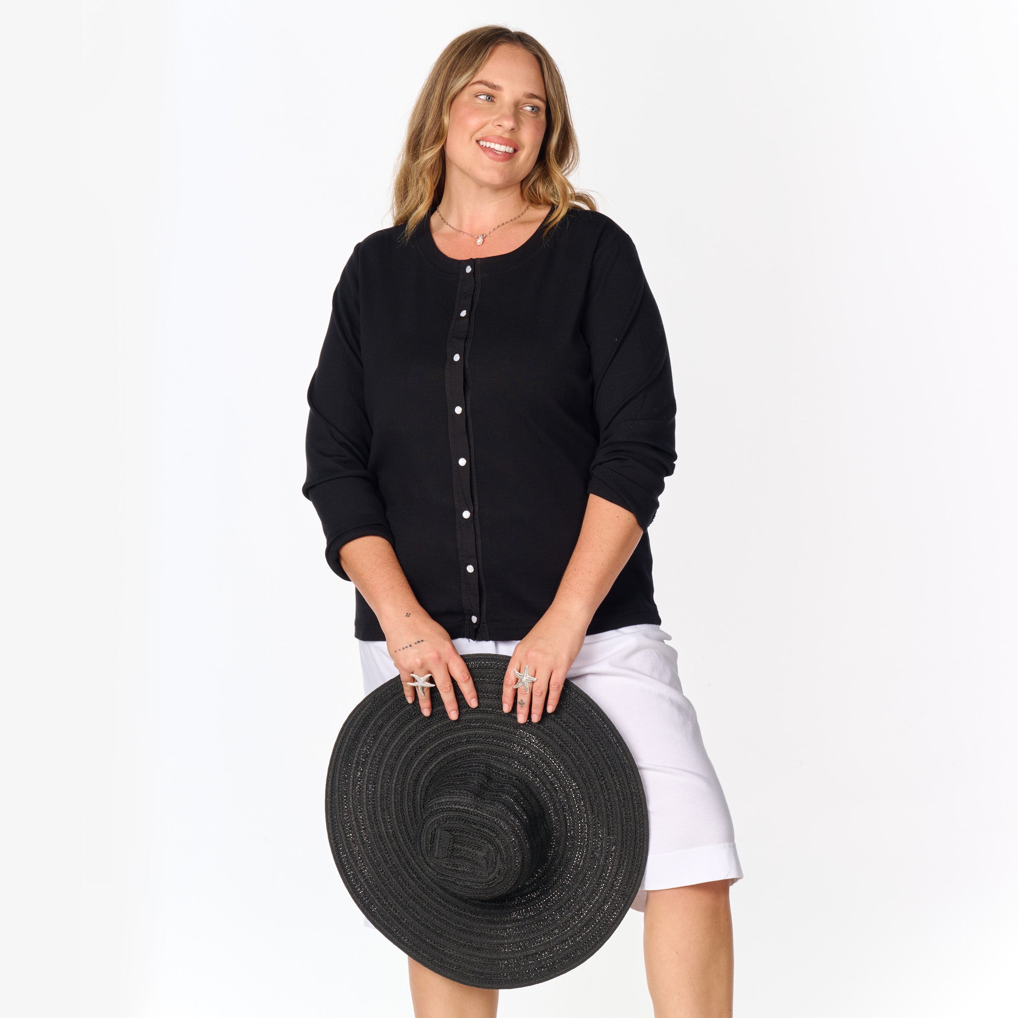 Baby Rib Cardigan | Plus Size