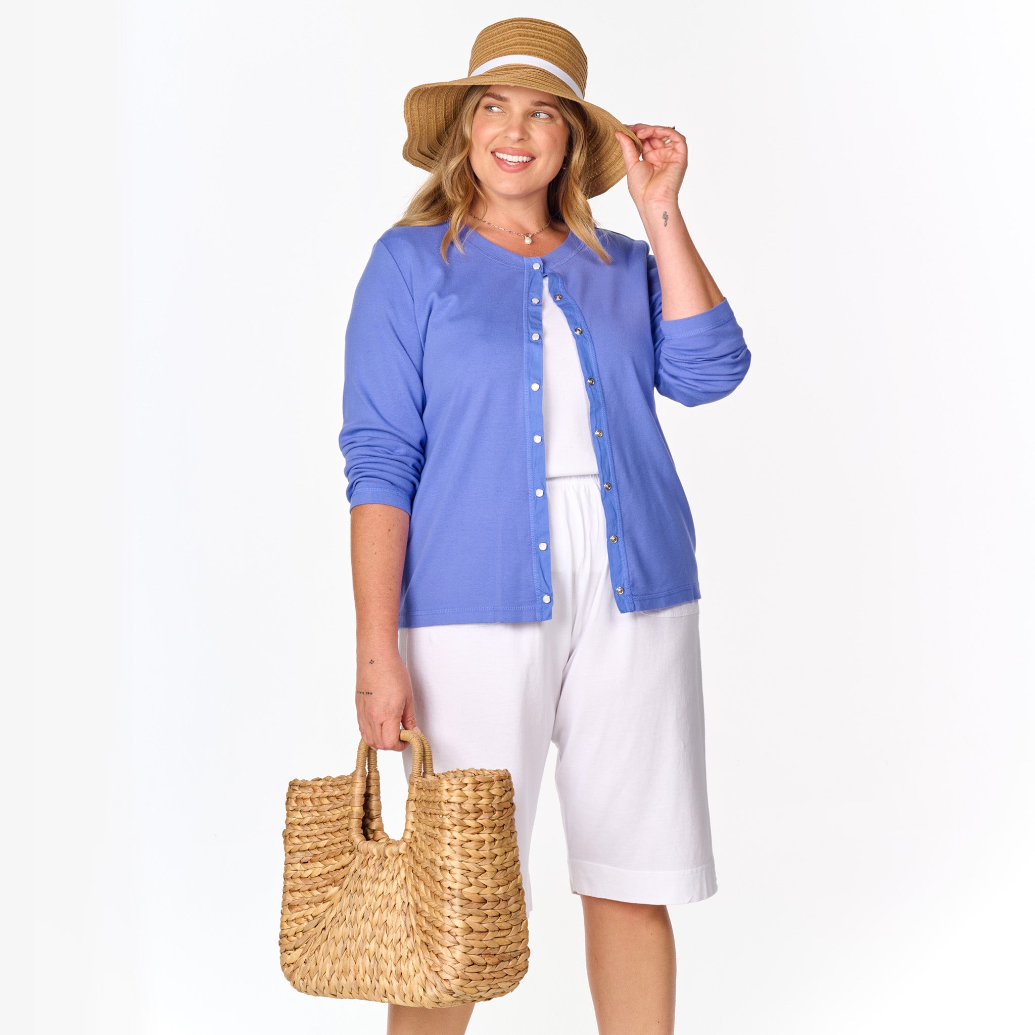 Baby Rib Cardigan | Plus Size