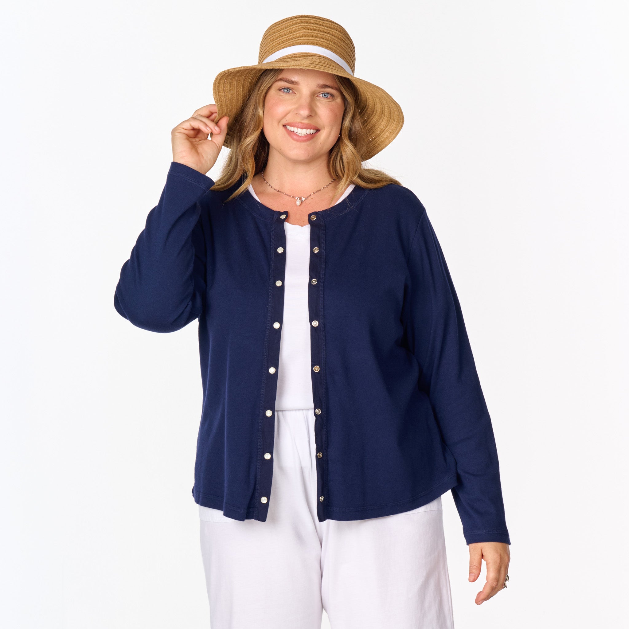 Baby Rib Cardigan | Plus Size