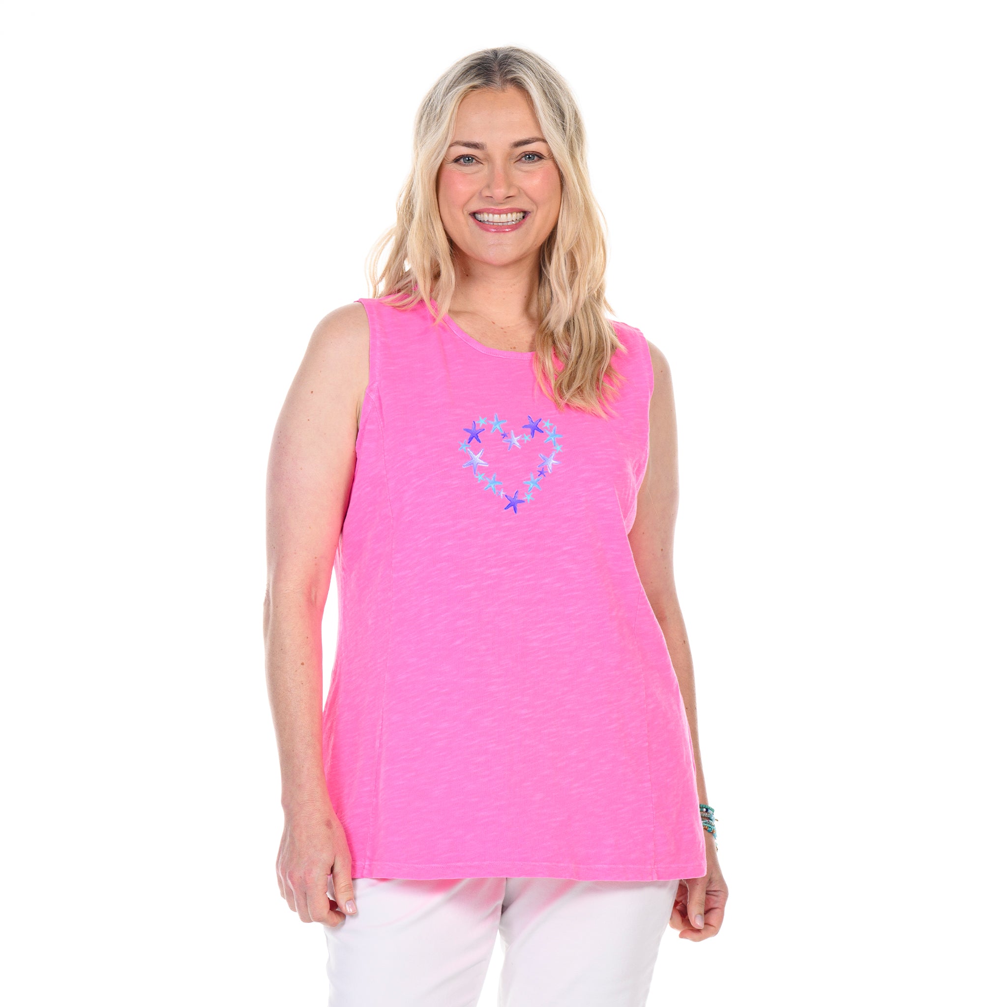 Blue Sea Heart Chloe Tank | Plus Size