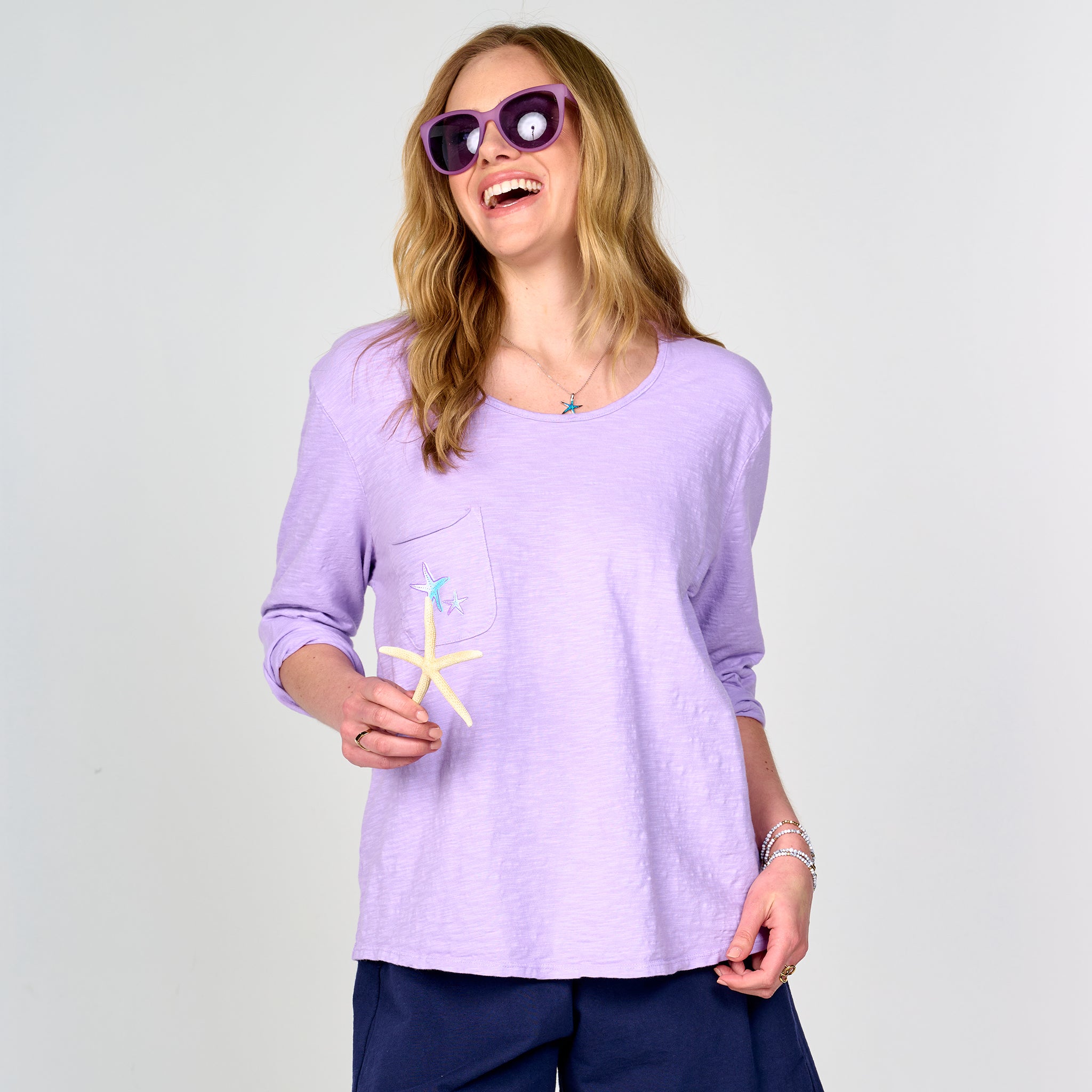 Blue Starfish Forever Top
