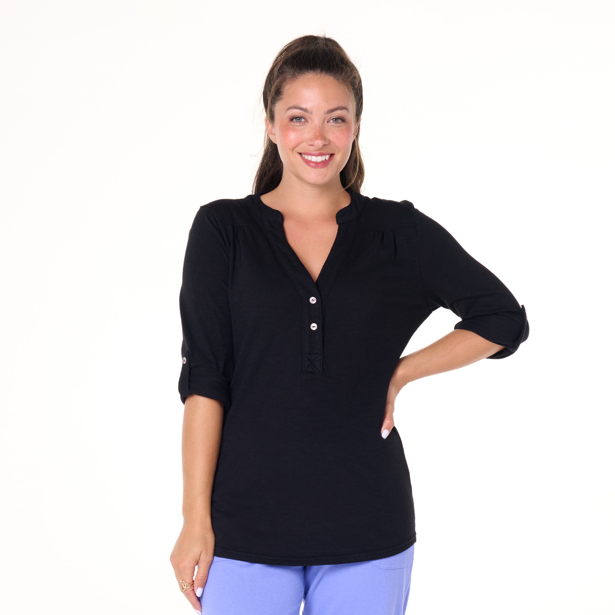 Buttonside Henley