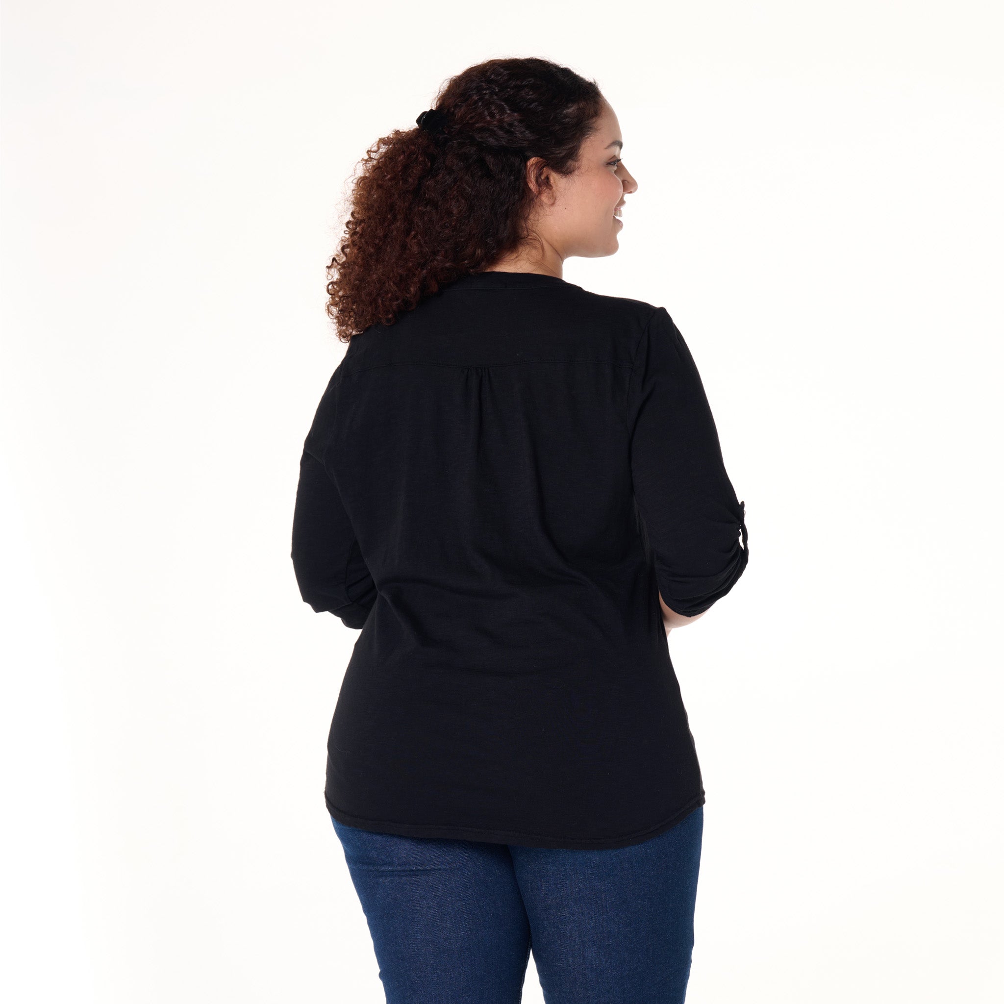 Buttonside Henley | Plus Size