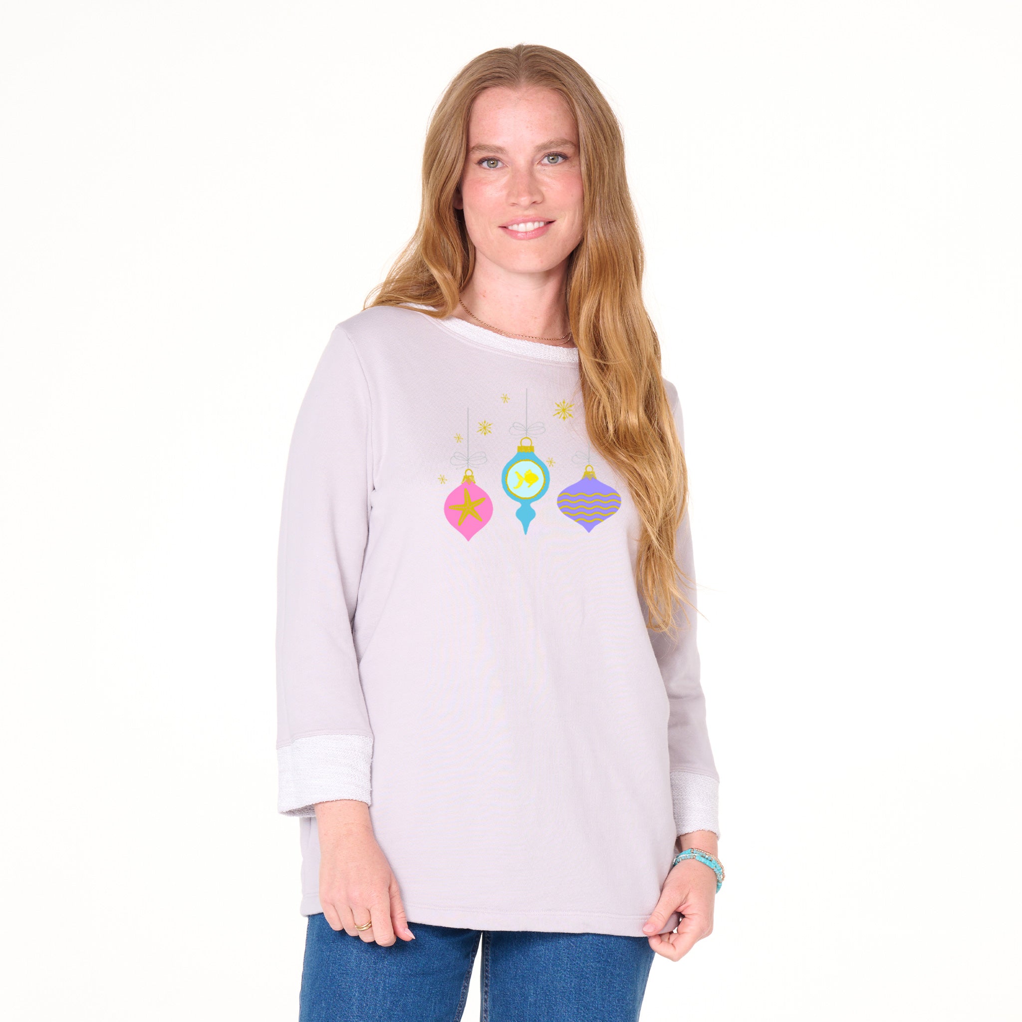 Coastal Ornaments Sunset Sweatshirt