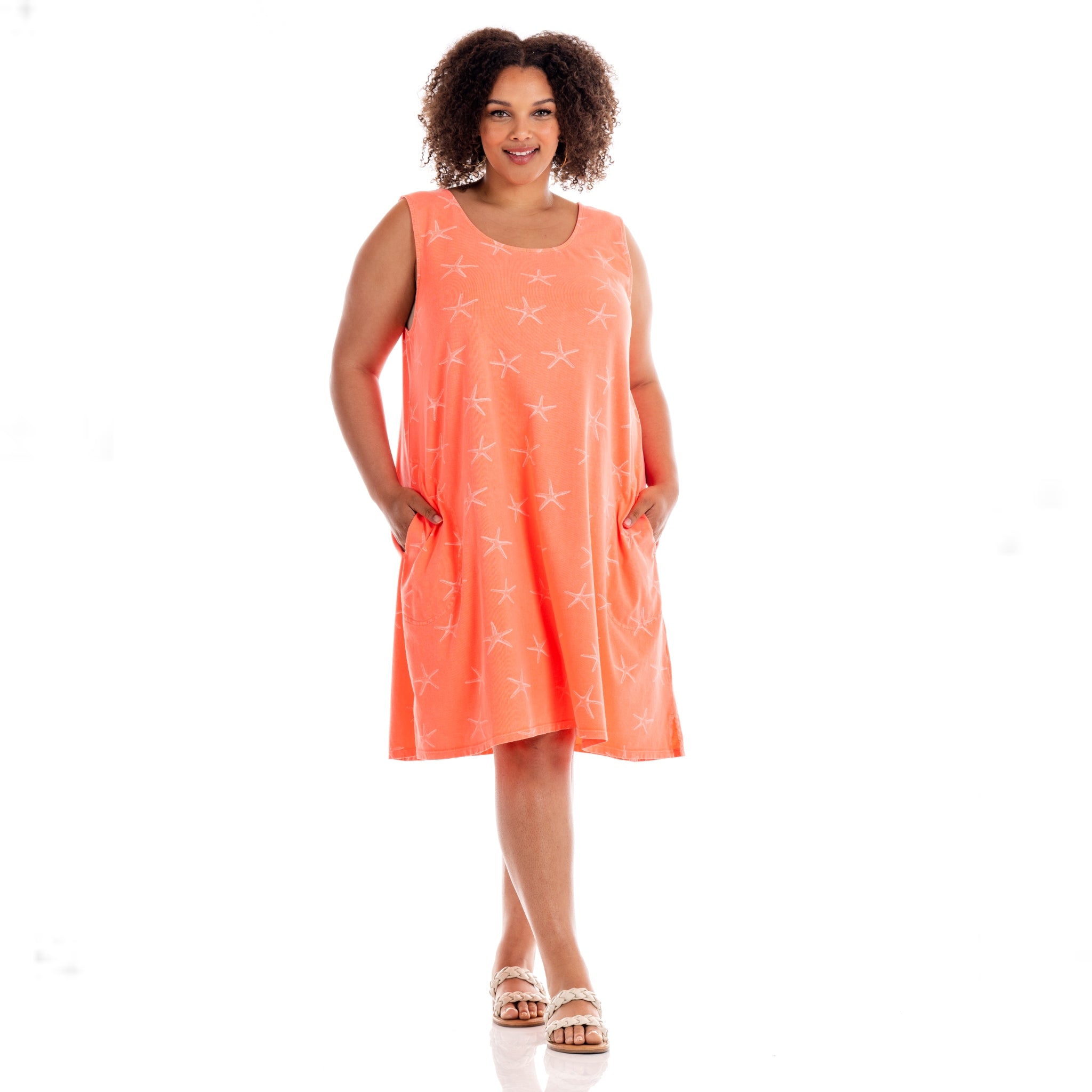 plus size beach dress with print