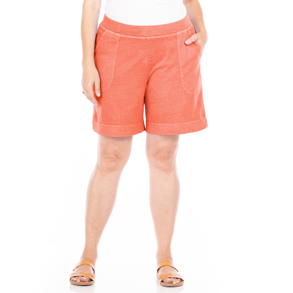 coral shorts womens