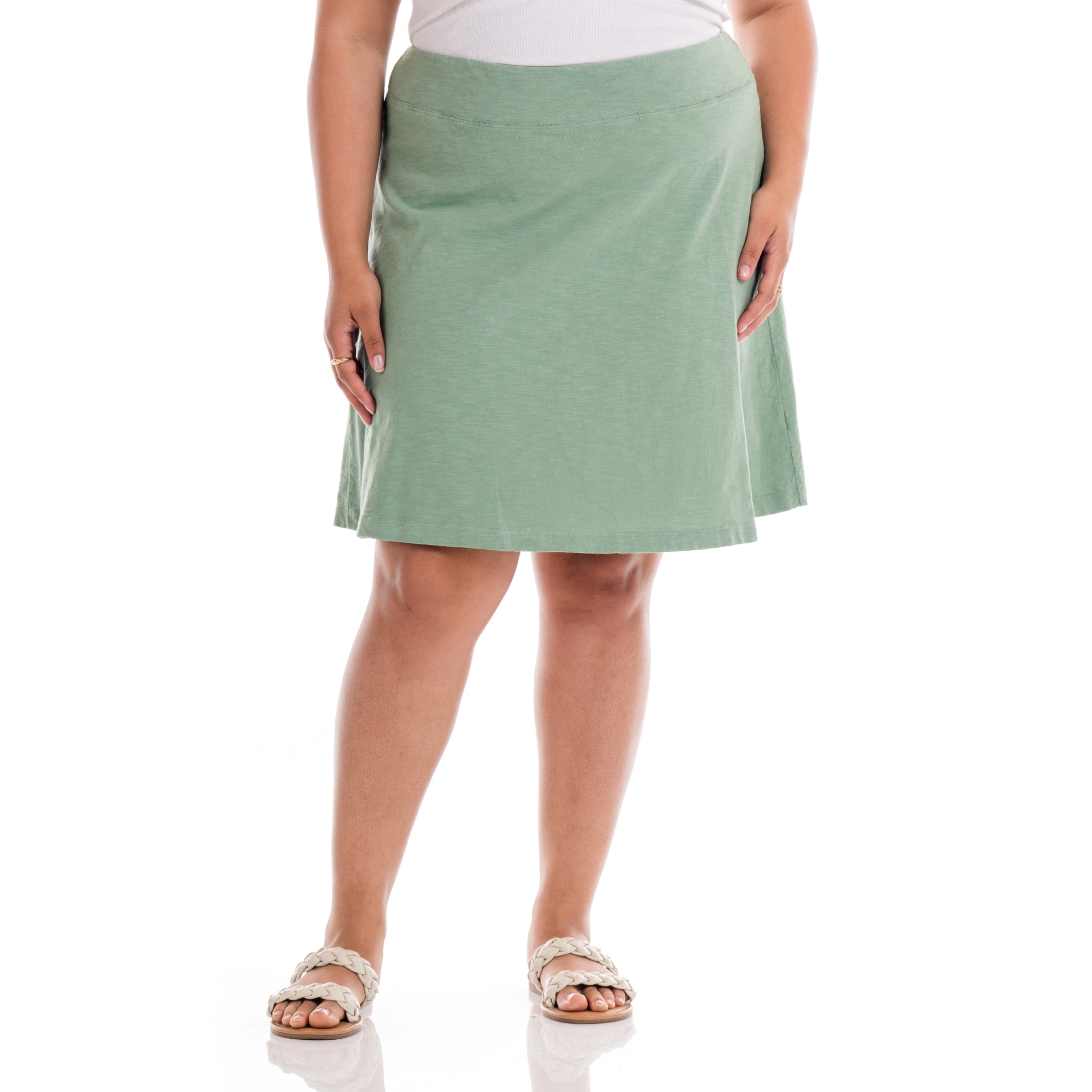 Marina Skirt | Plus size Daffodil-Lagoon