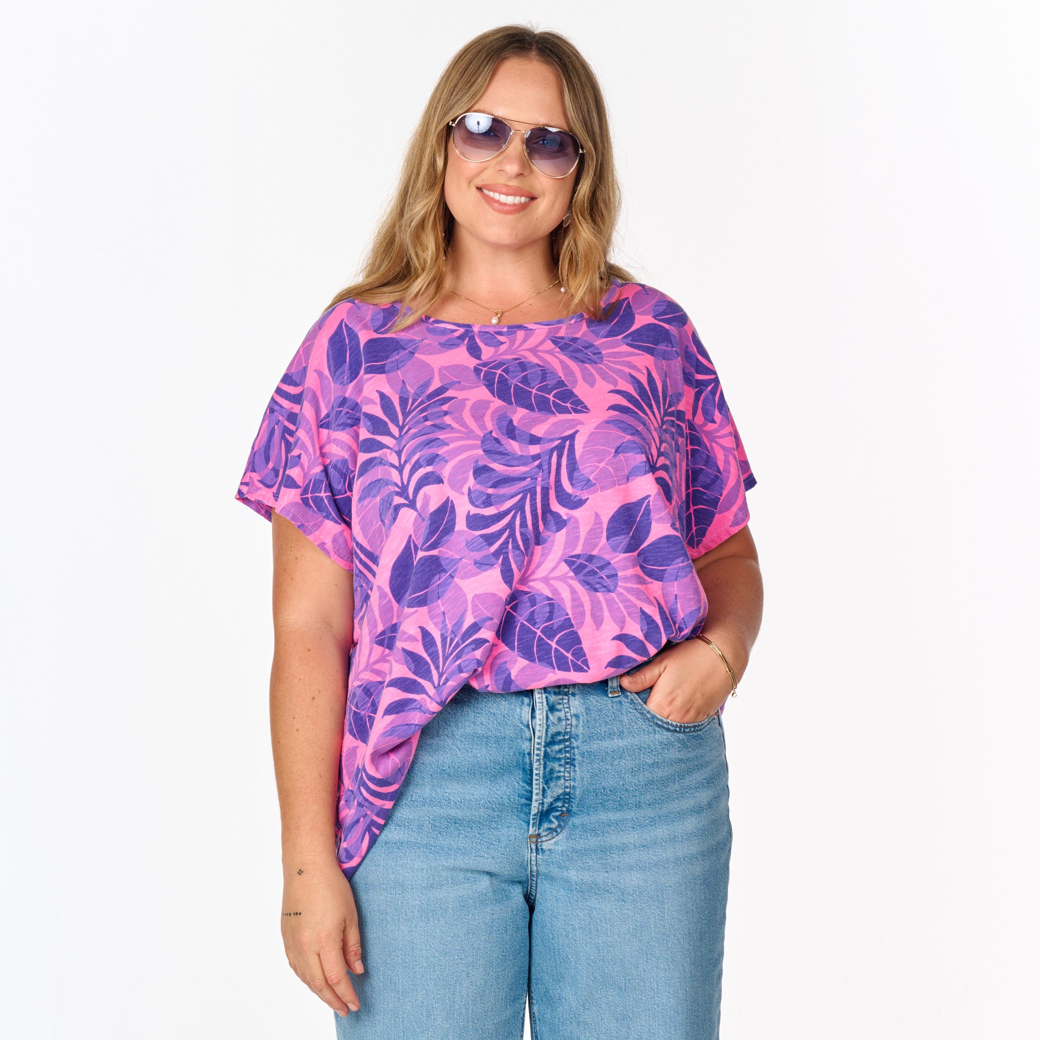 Fiji Palm Keepsake T | Plus Size