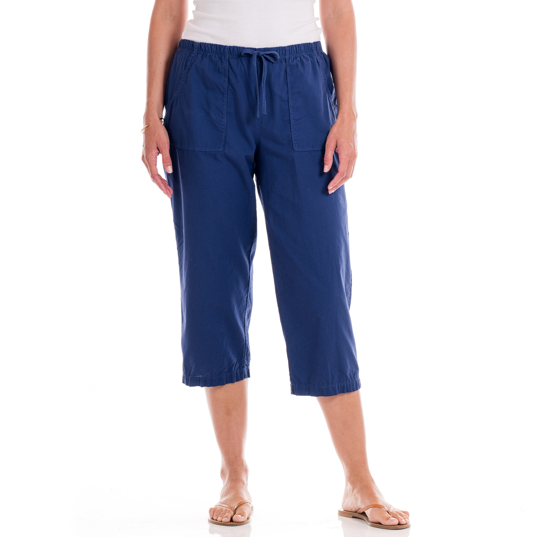 topstitch capris women