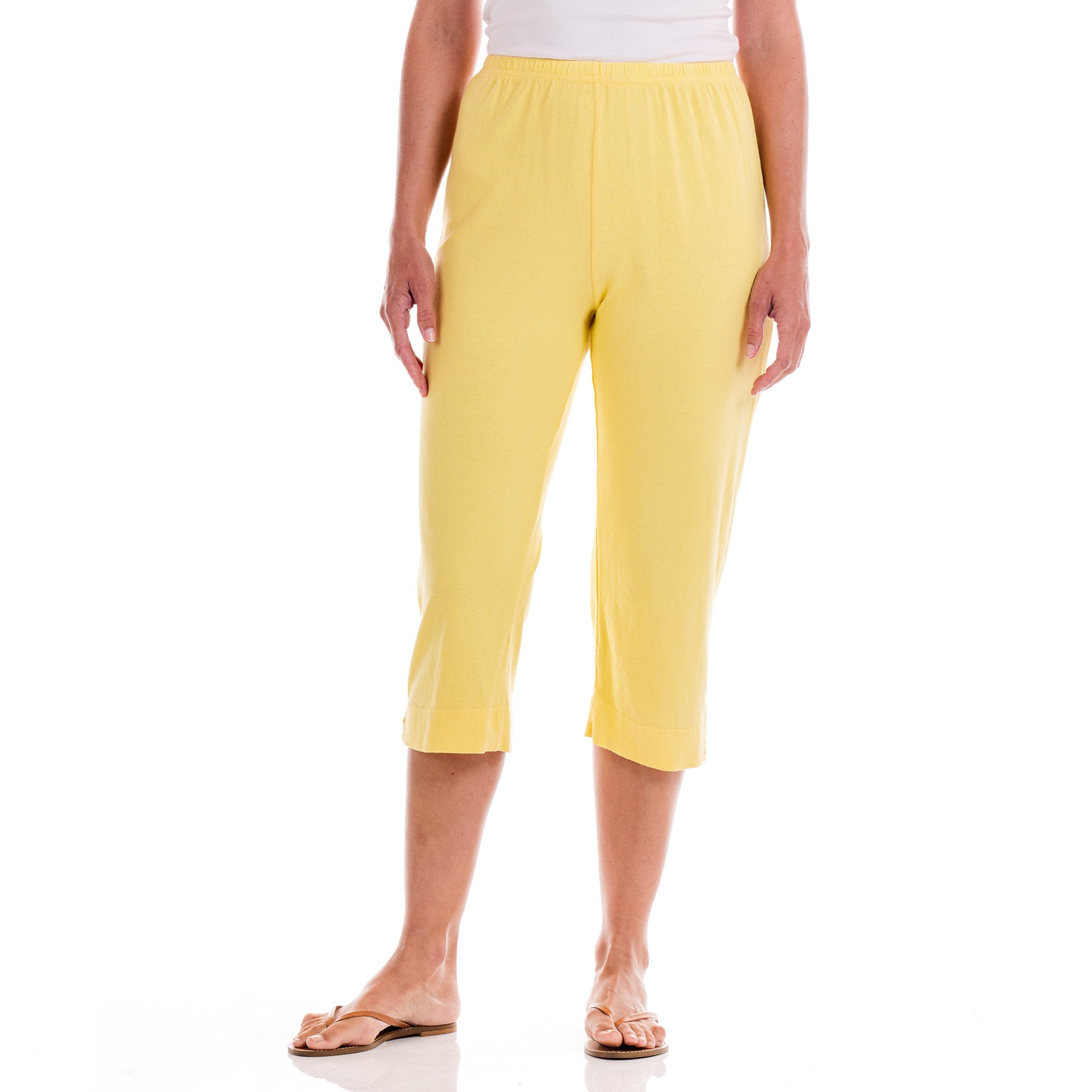 Jersey Capris Daffodil-Lagoon