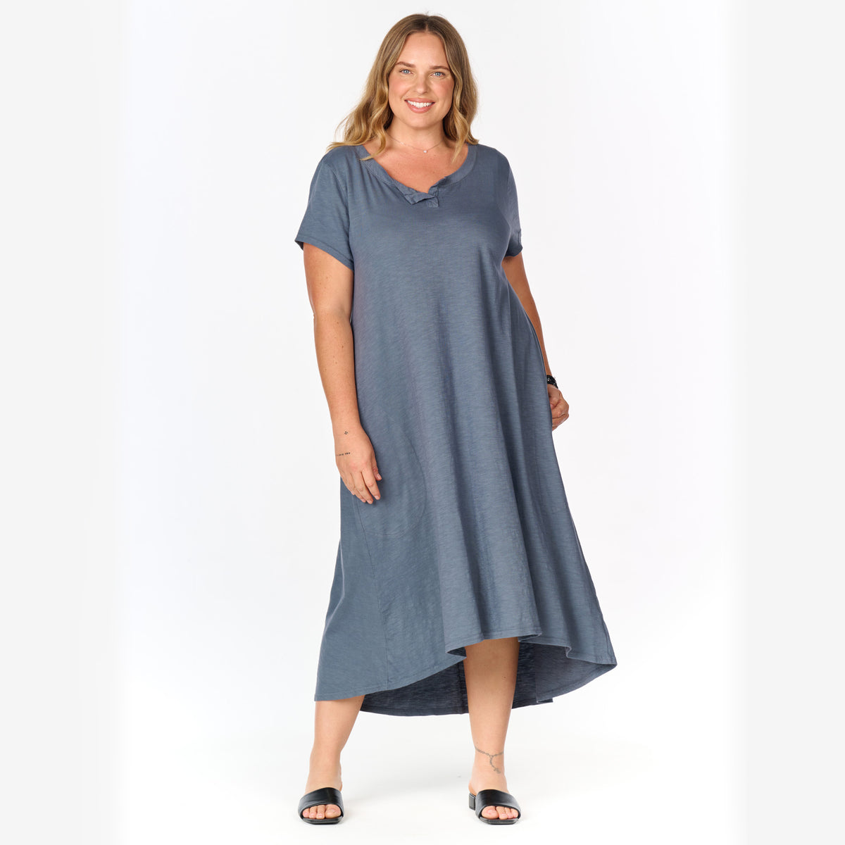 grey dress plus size Madeline Markdowns With two side pockets 25 Best Black Dress Length:20