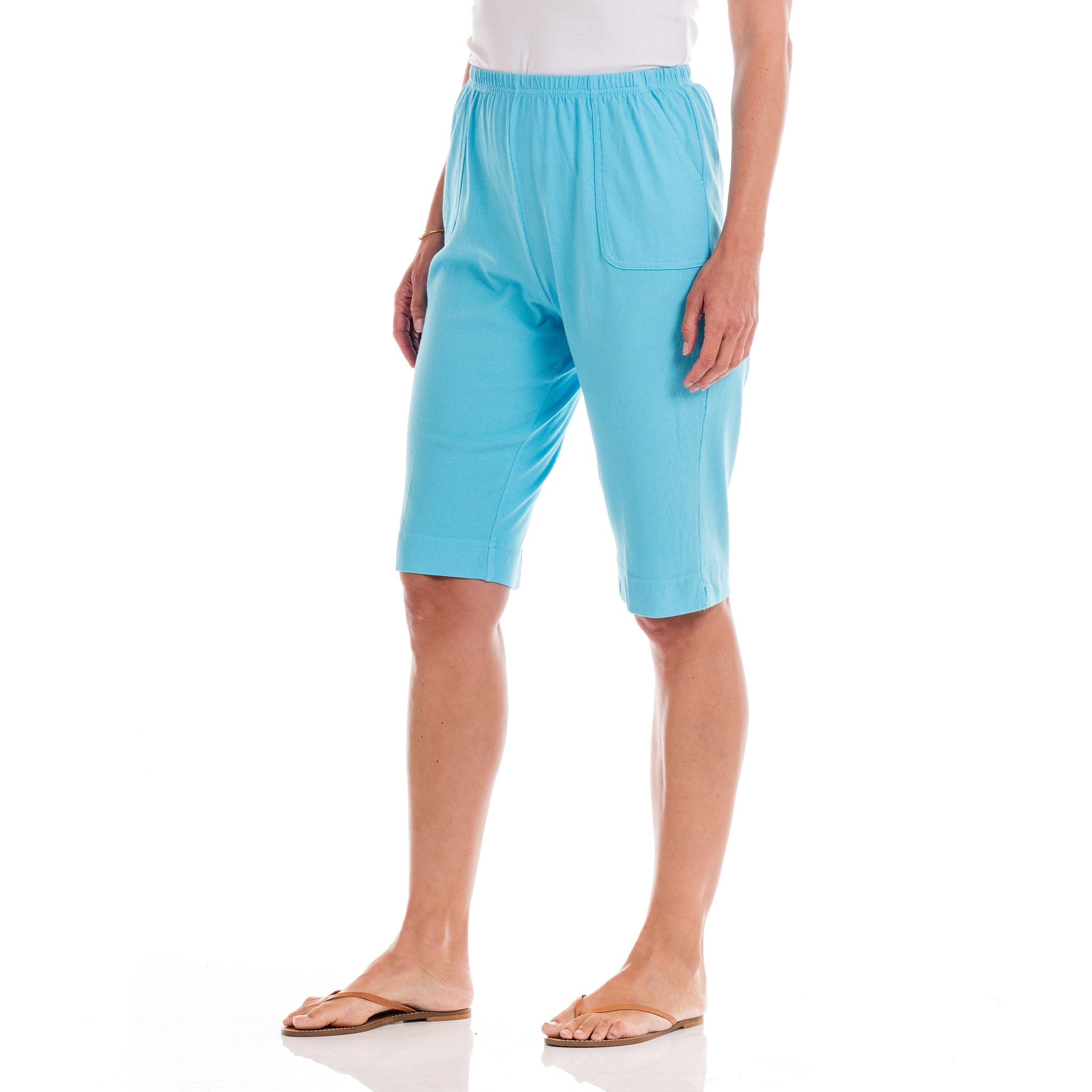 Marco Pocket Pedal Pushers Blue Fin