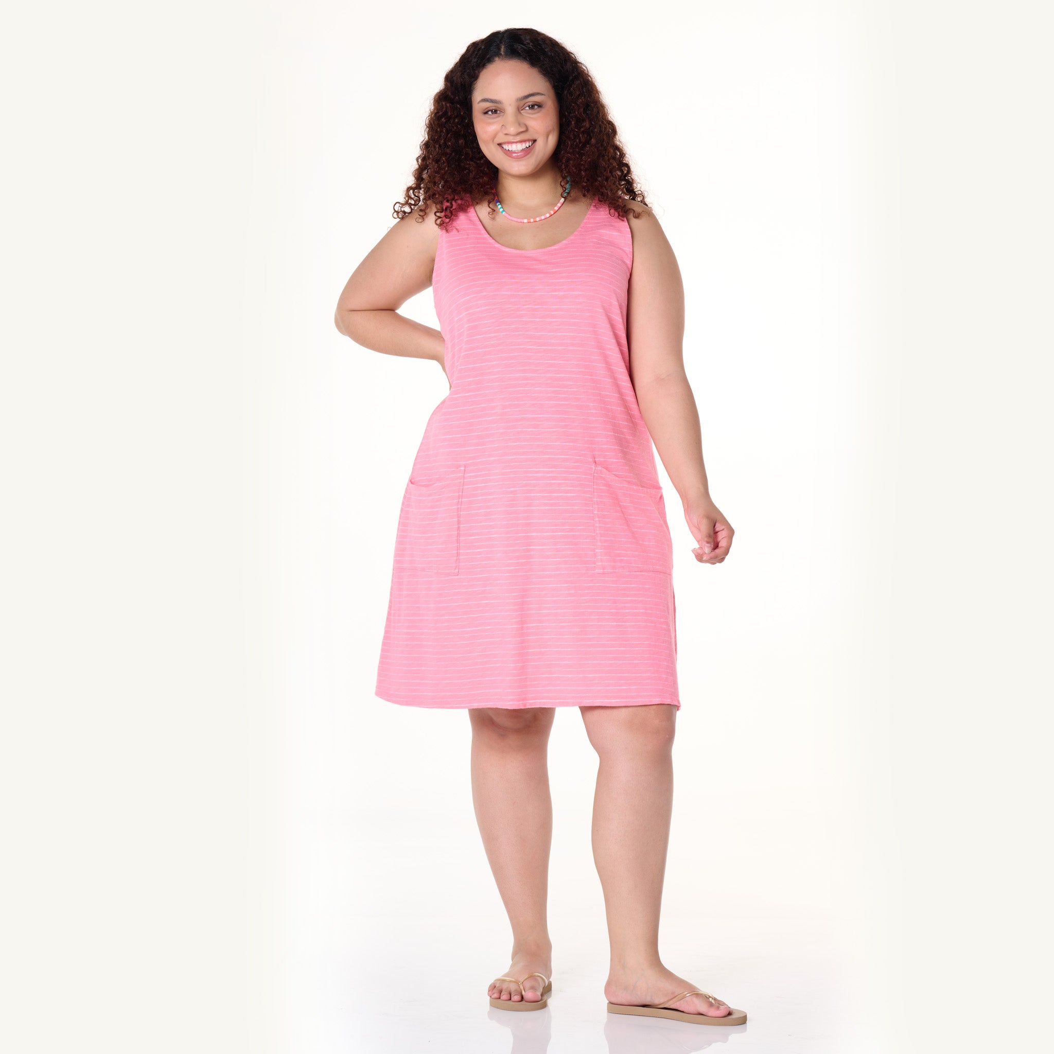 Ocean Stripe Drape Dress | Plus Size | Clearance