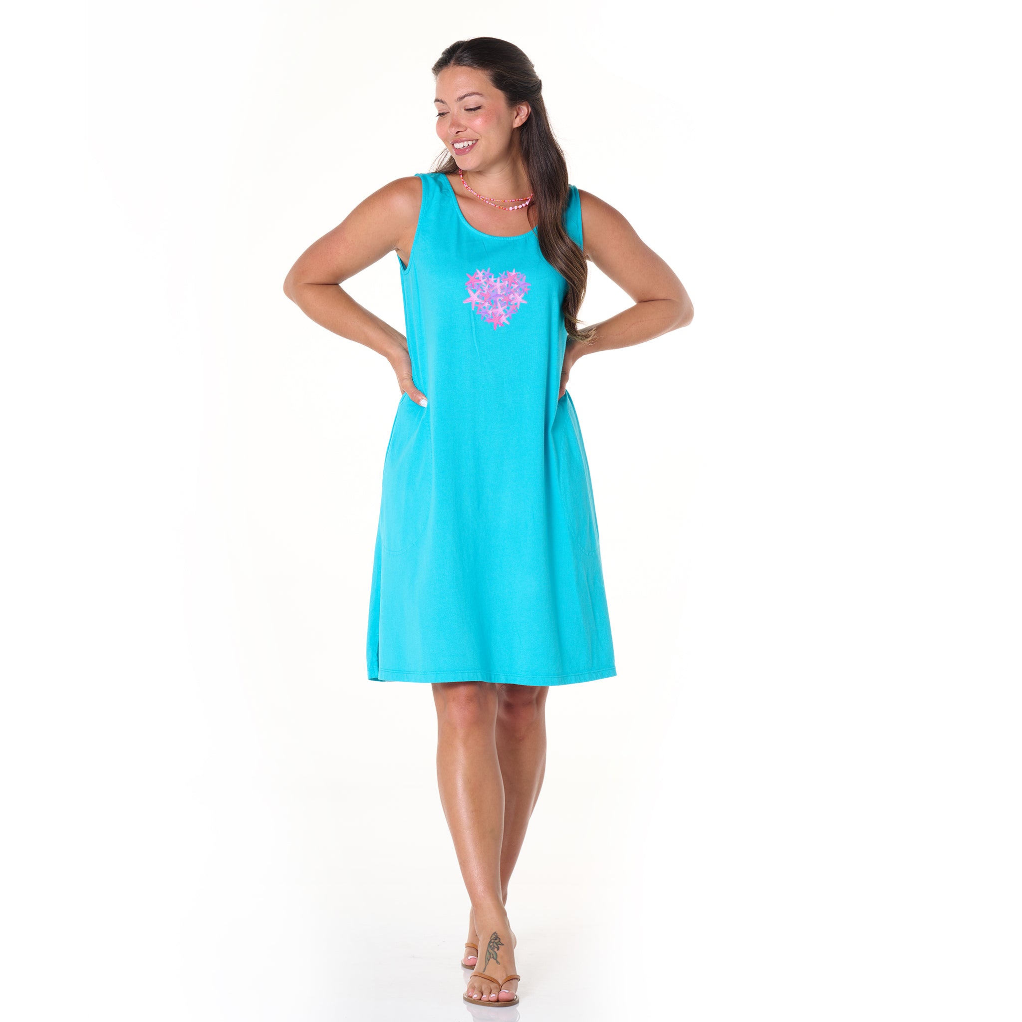 Pink Sea Heart La Jolla Dress