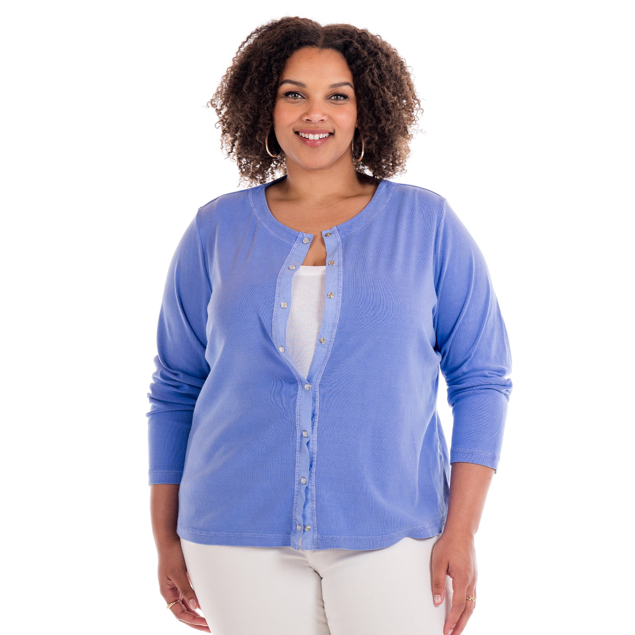 Baby Rib Cardigan | Plus Size
