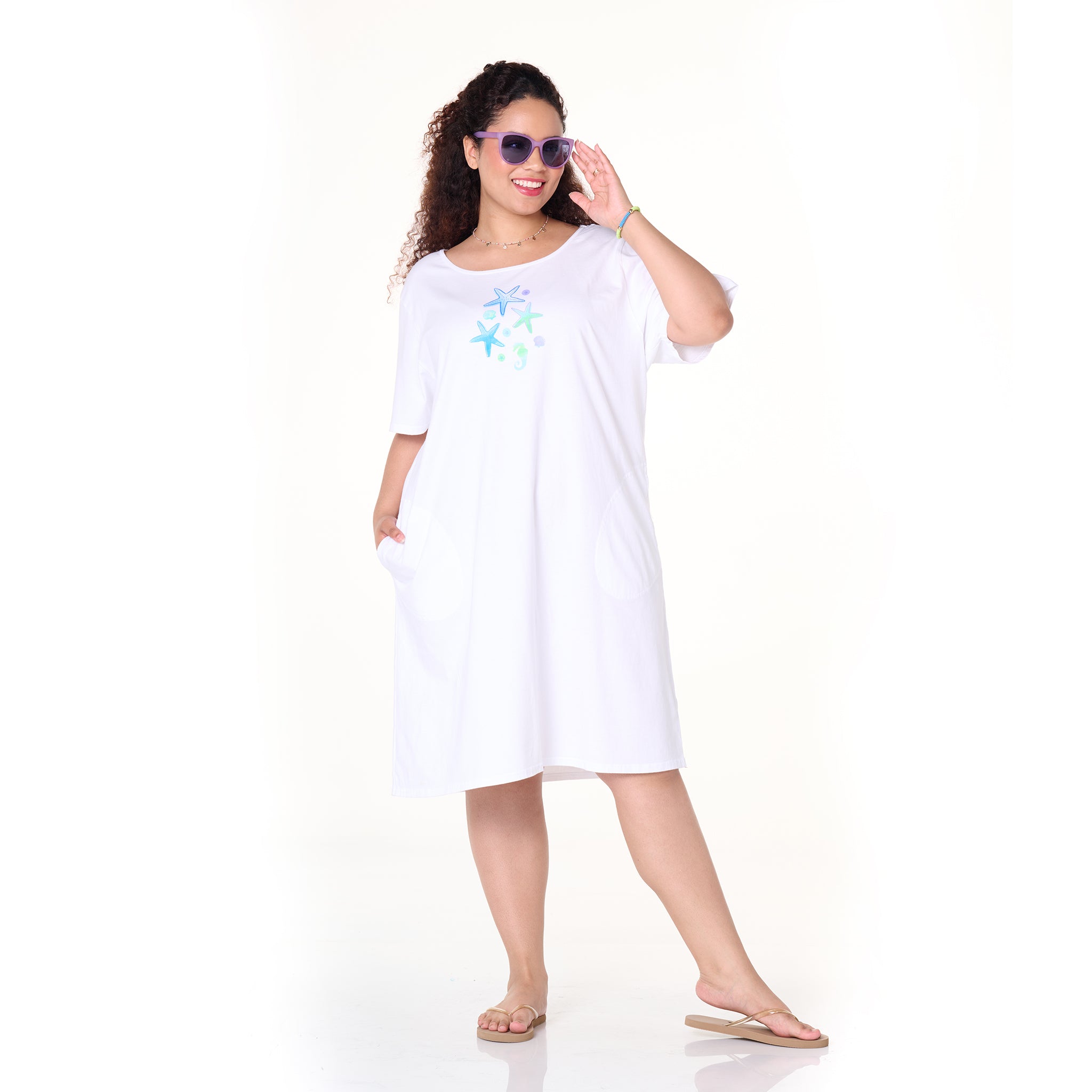 Scattered Shells Sanibel Dress | Plus Size