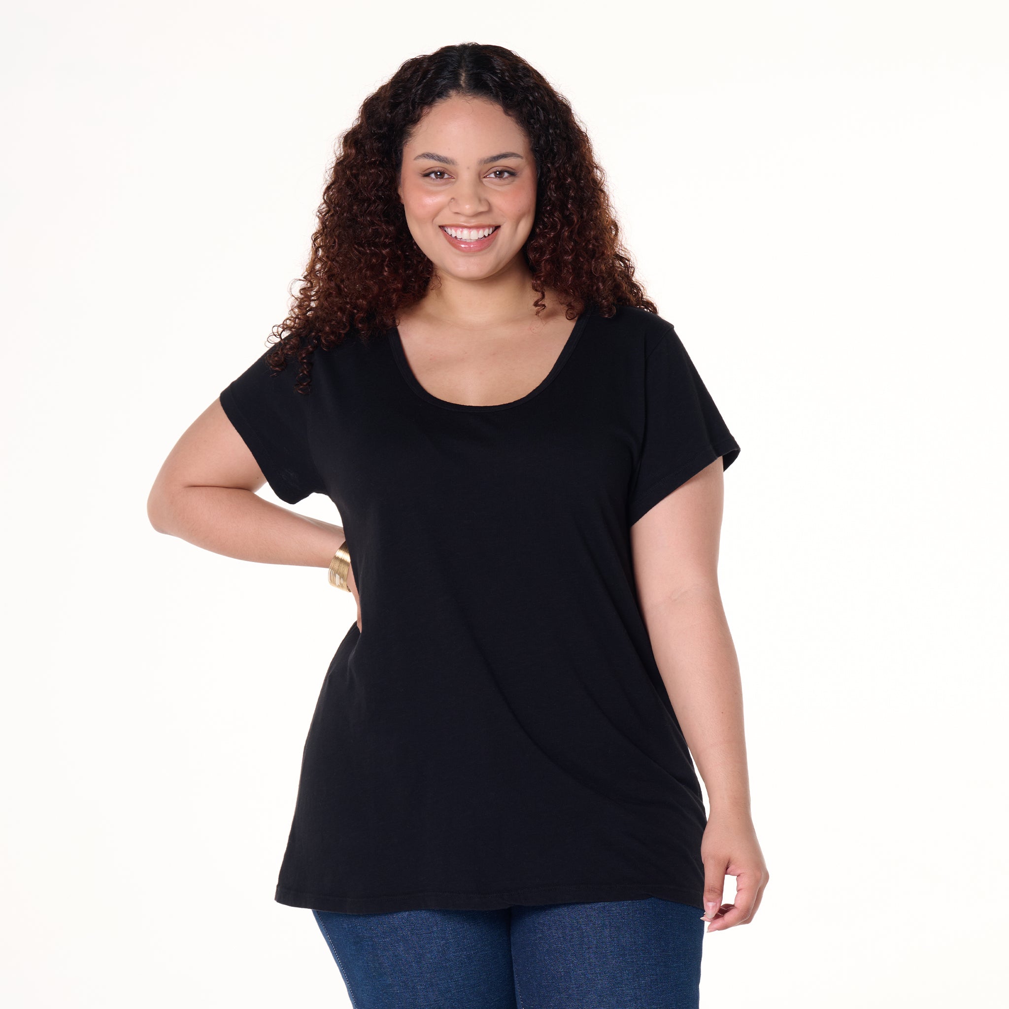 Vintage Scoop Neck T | Plus Size