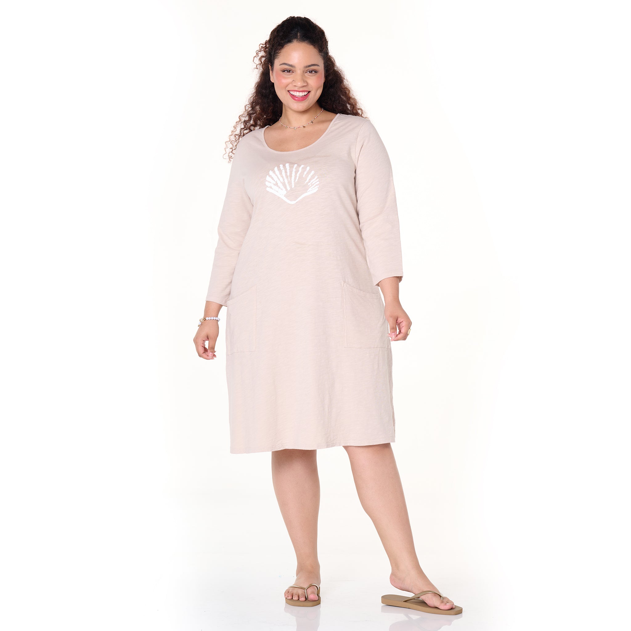 Sea Shell Dalia Dress | Plus Size
