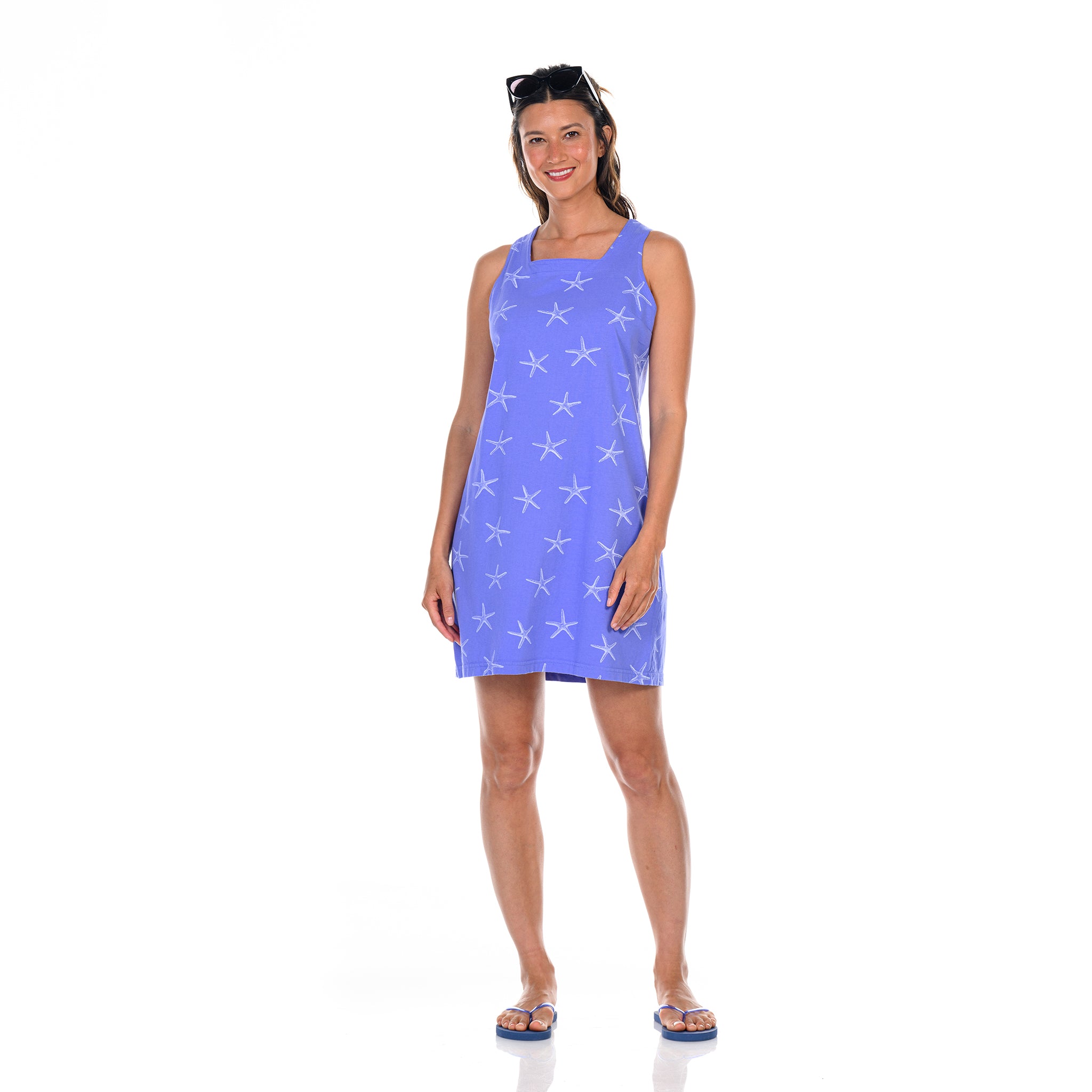 Sea Star Square Neck Dress