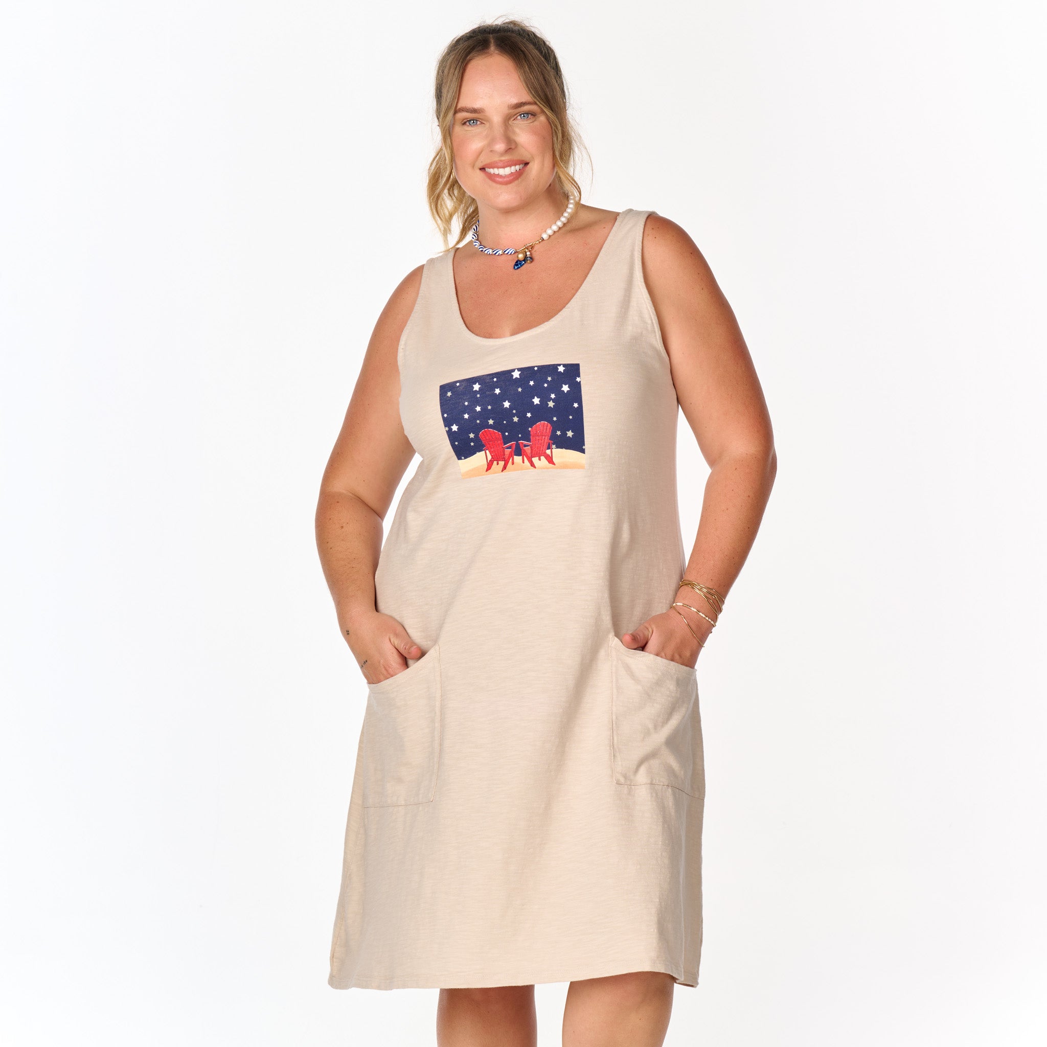 Starry Night Drape Dress | Plus Size