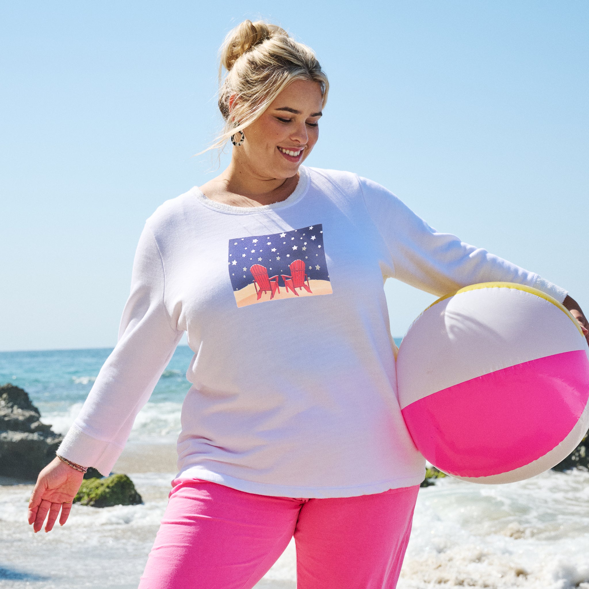 Starry Night Sunset Sweatshirt | Plus Size