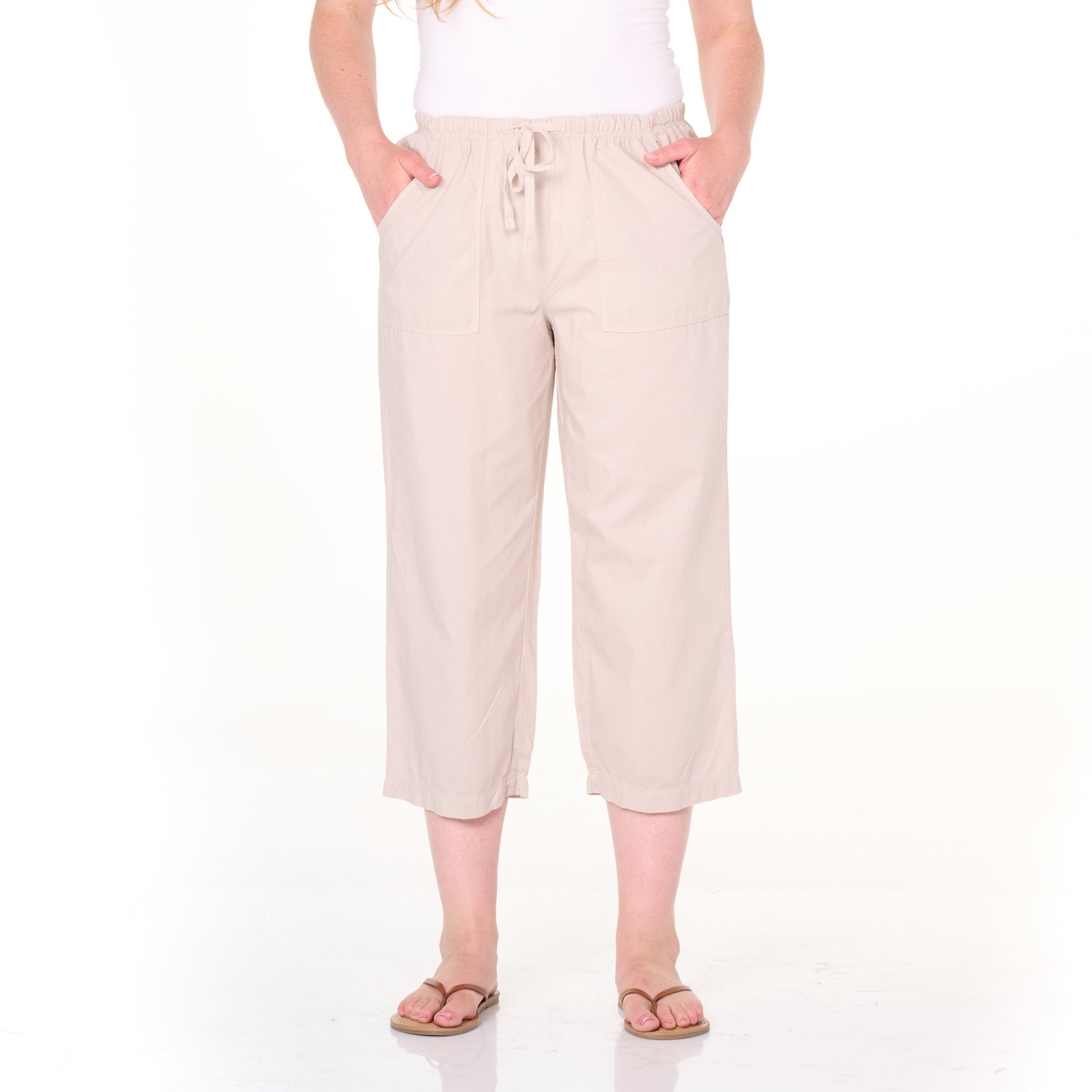 Topstitch Sheeting Capris