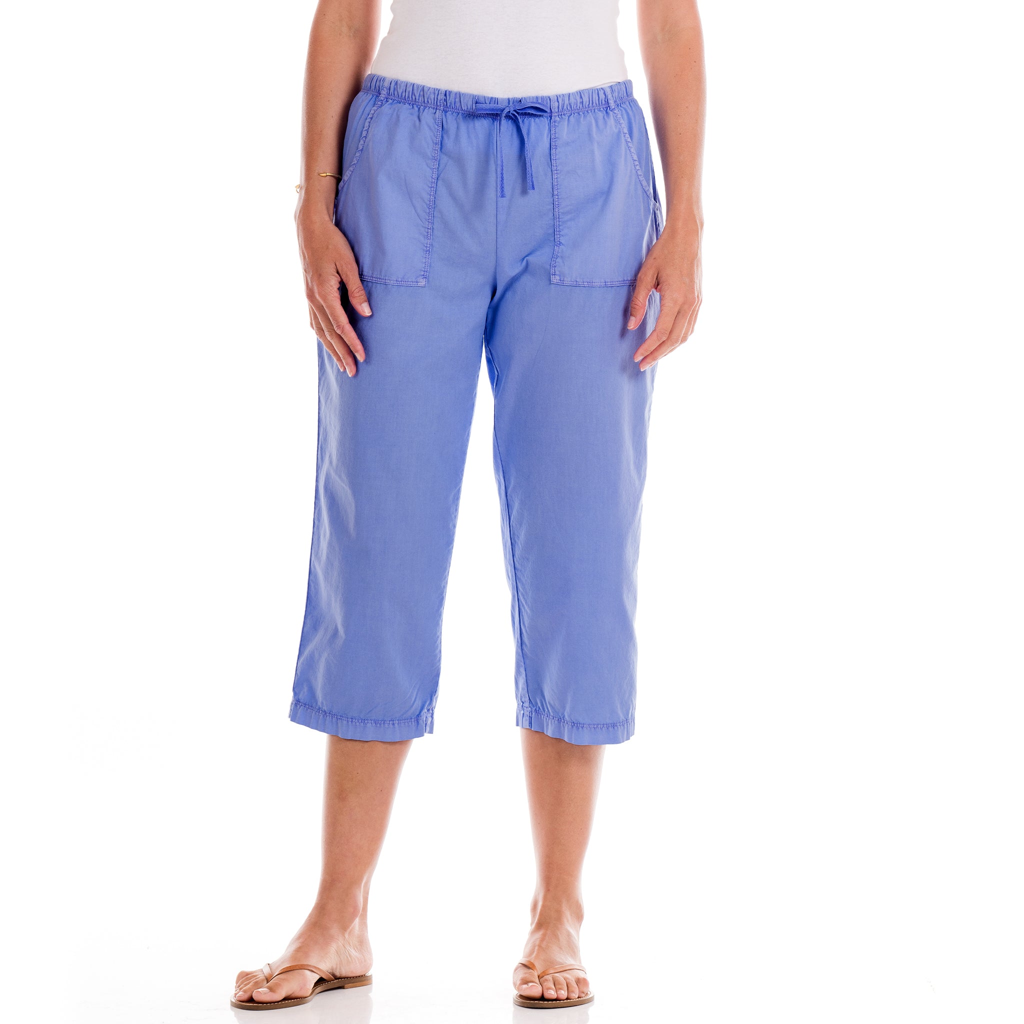 Topstitch Sheeting Capris