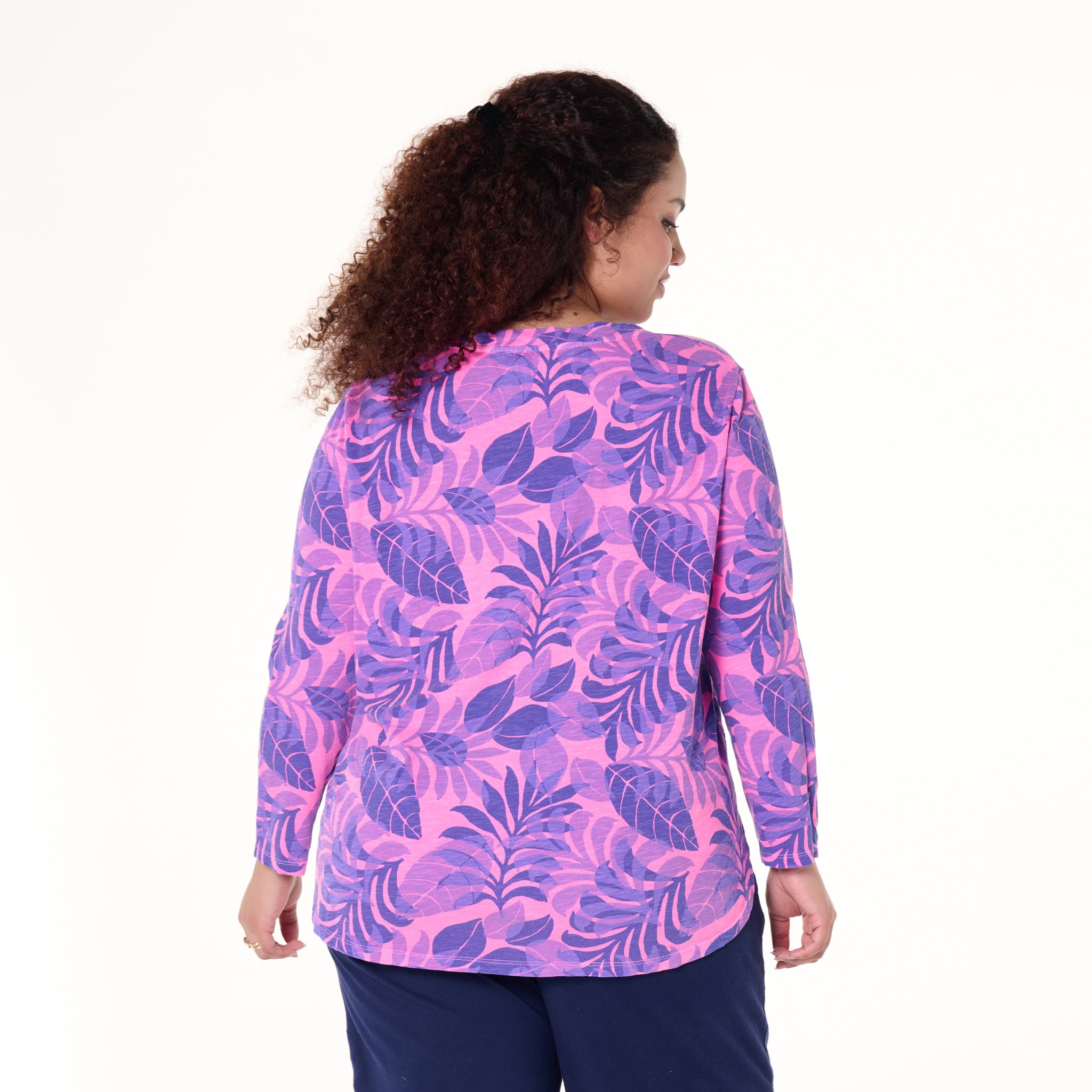 Fiji Palm Catalina Top | Plus Size