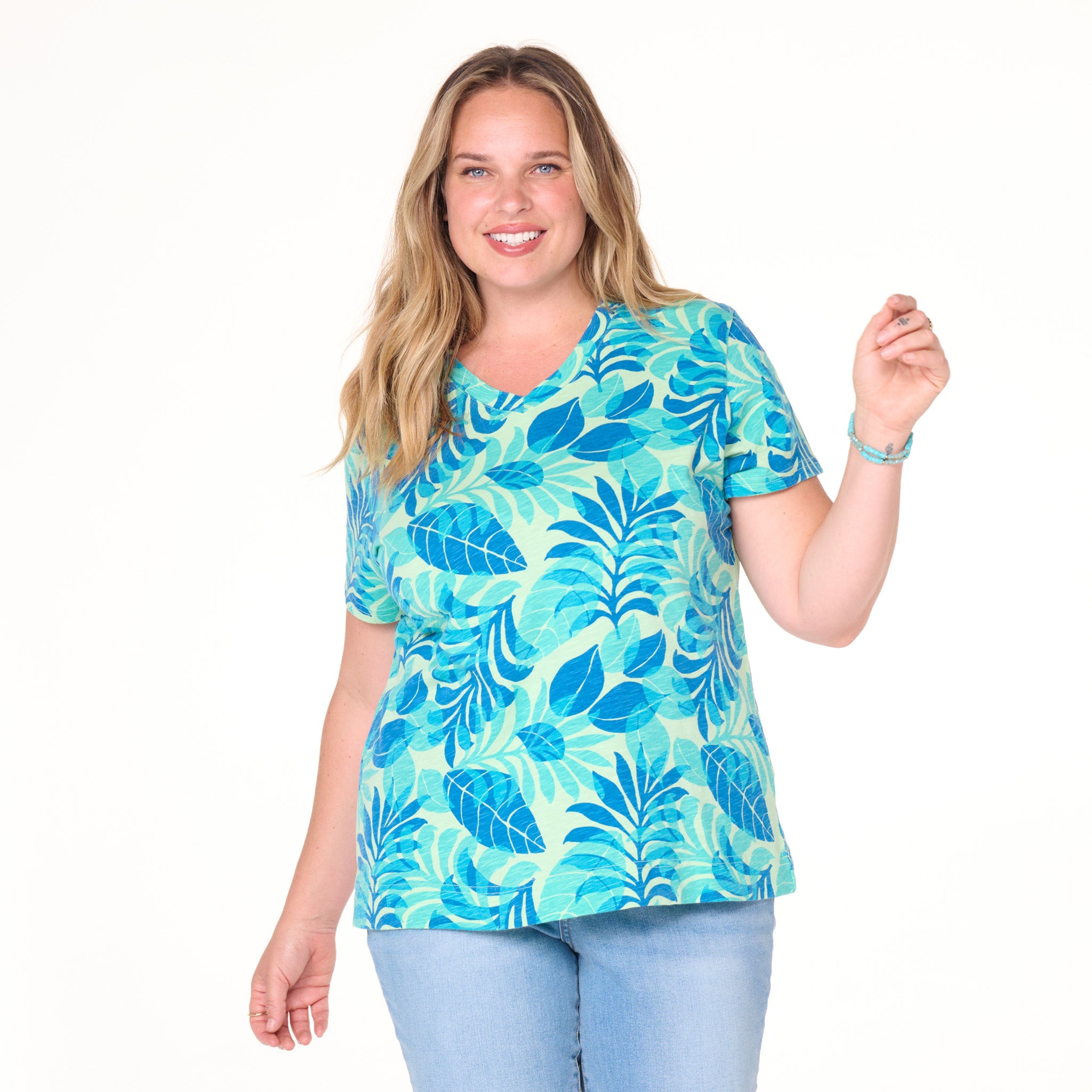 Fiji Palm Versatile T | Plus Size