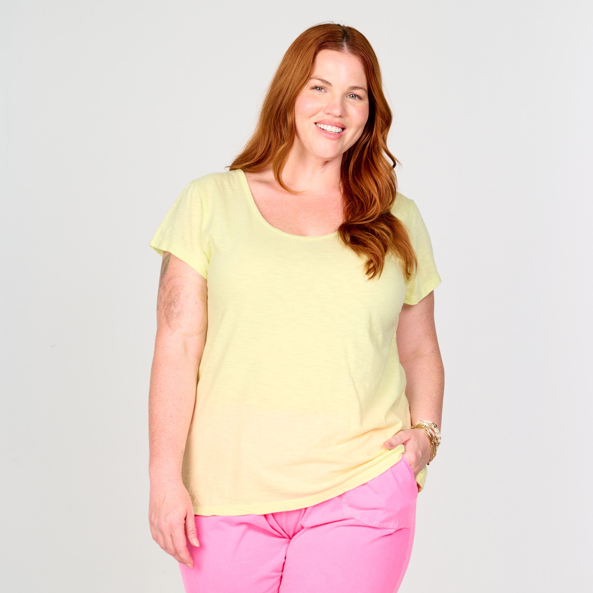 Vintage Scoop Neck T | Plus Size