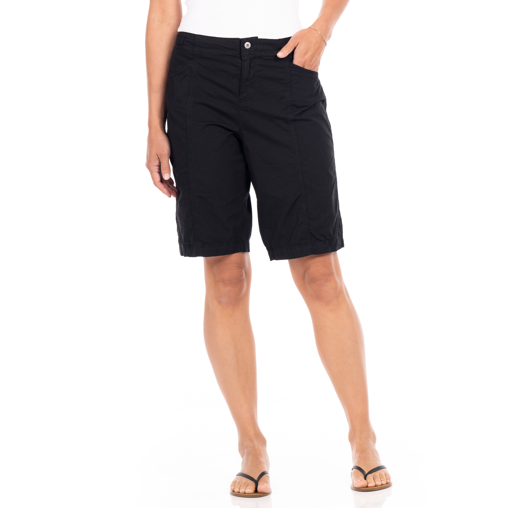 womens knee length shorts
