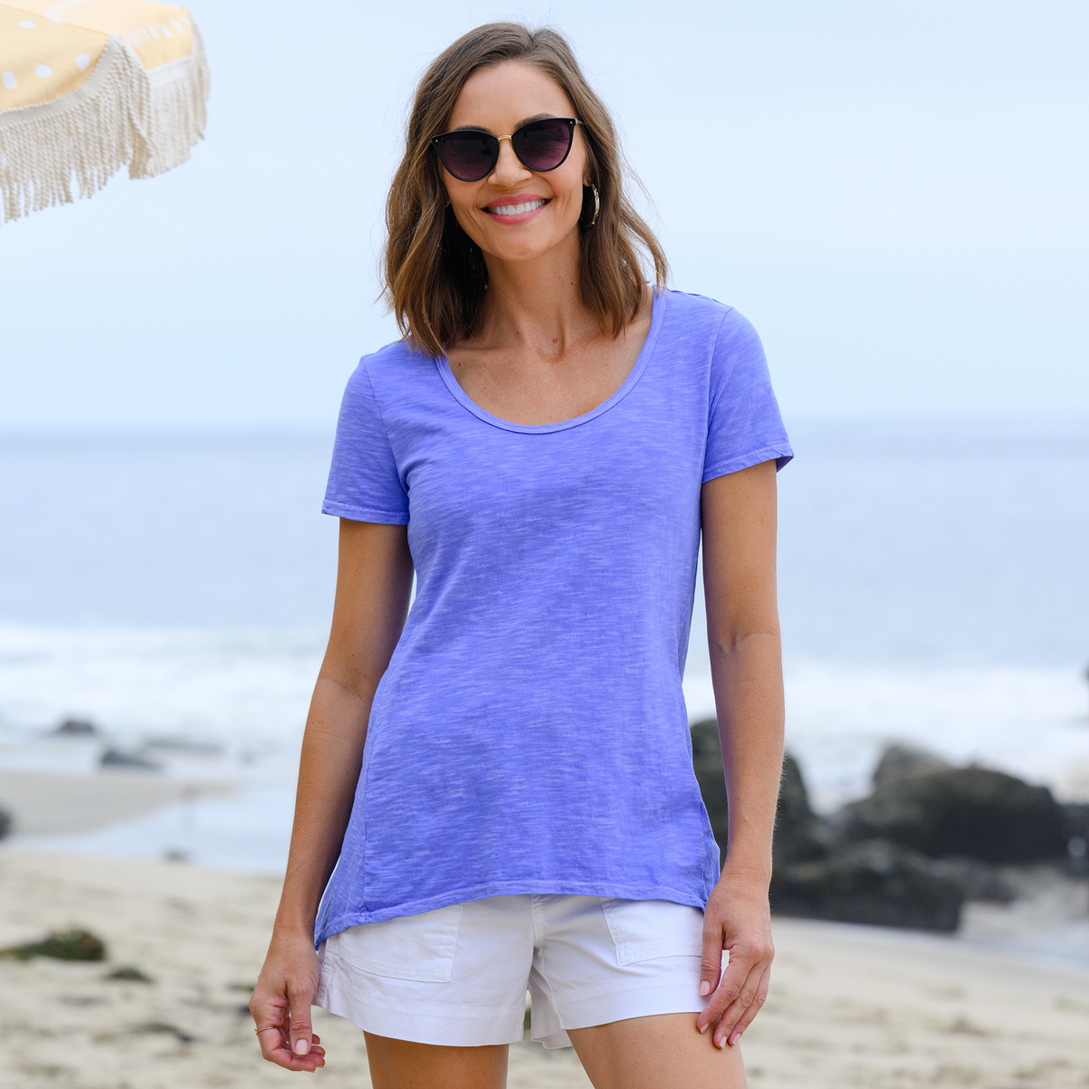 トップス andmary luna logo tops Luna Top