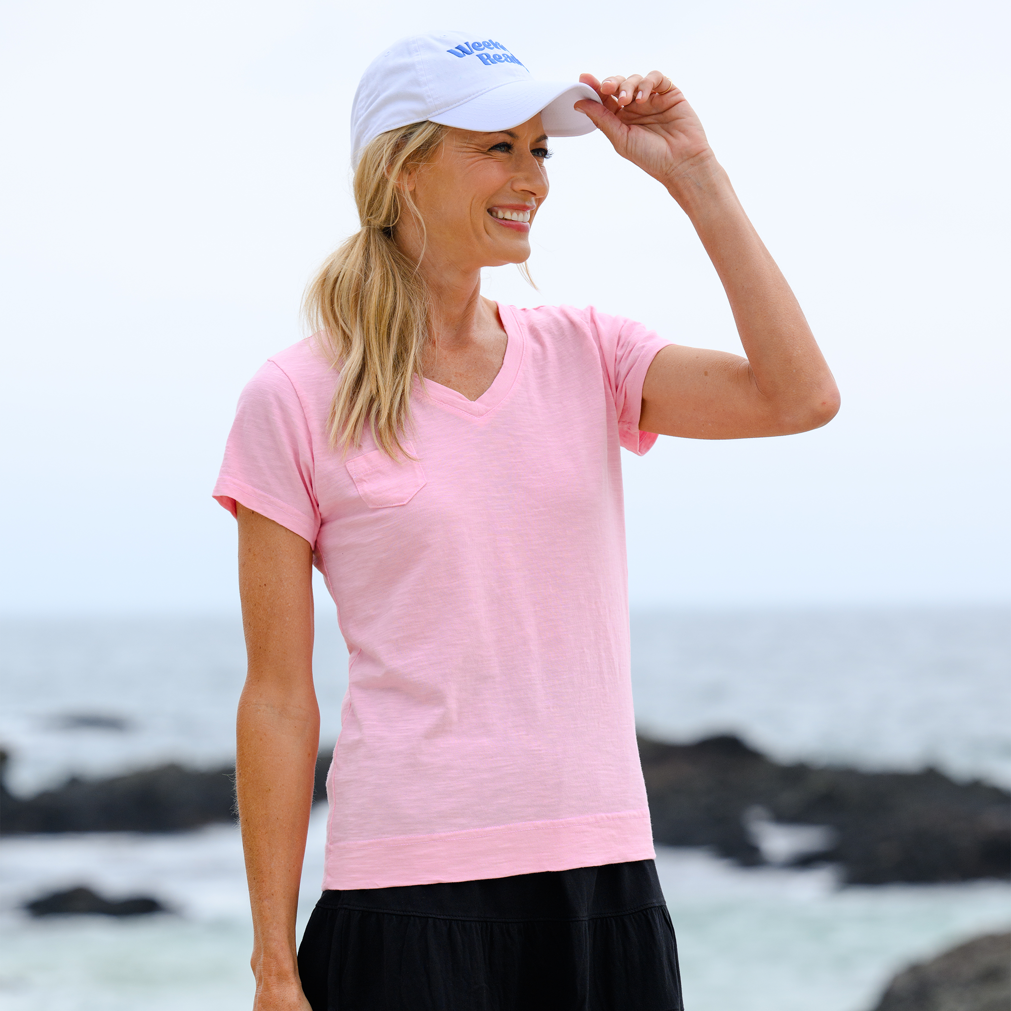 Heritage Logo Fem T Blush