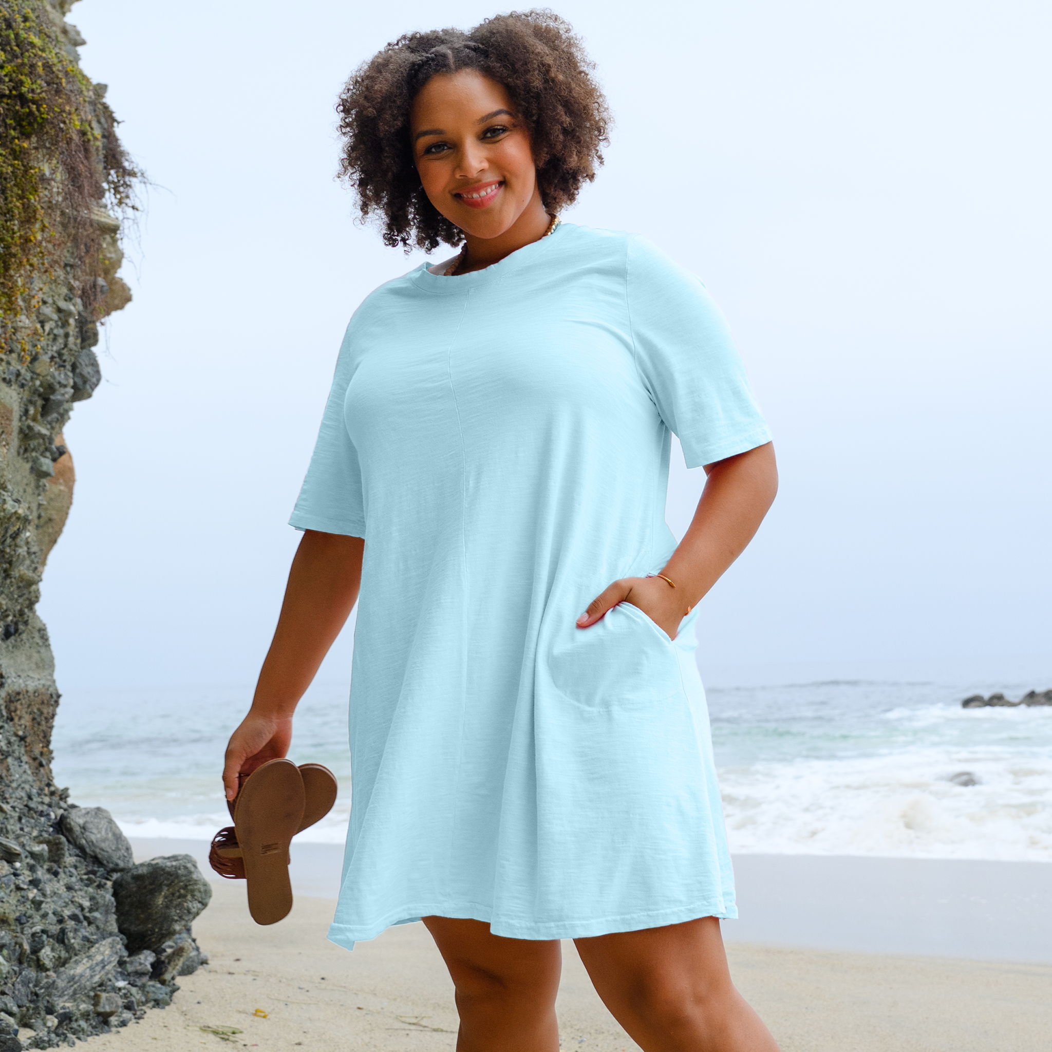 White tee shirt sale dress plus size