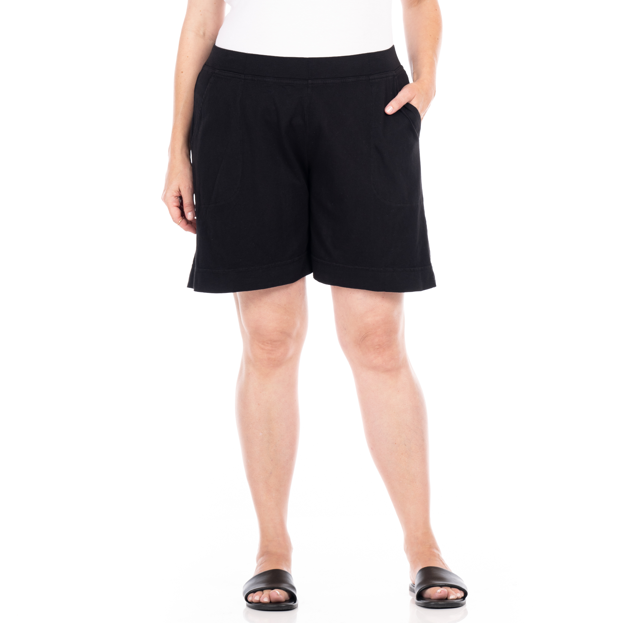 plus size jersey shorts