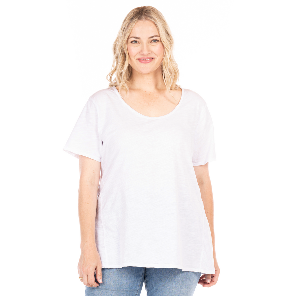 plus size top for women in white