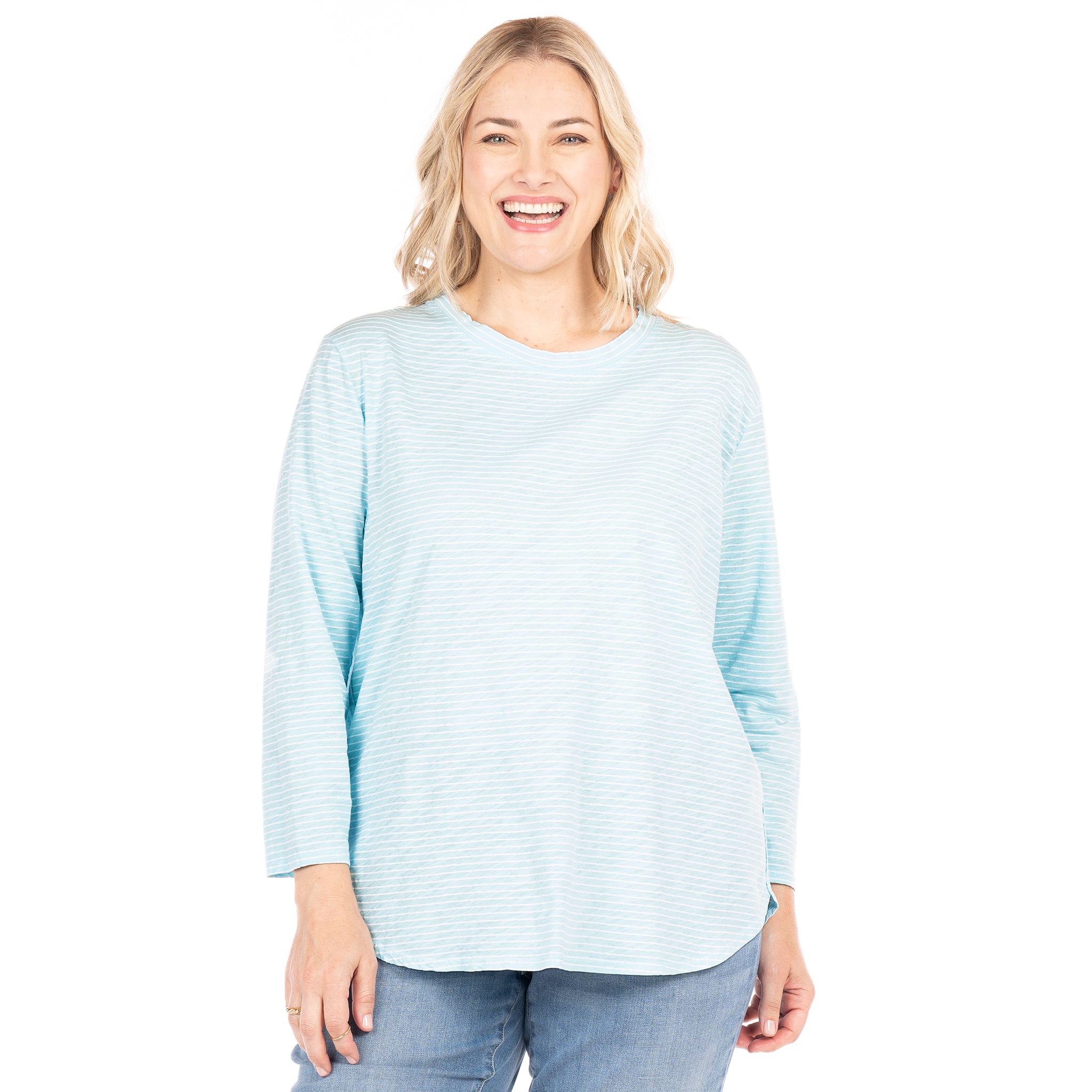 Pinstripe Catalina Top | Plus Size