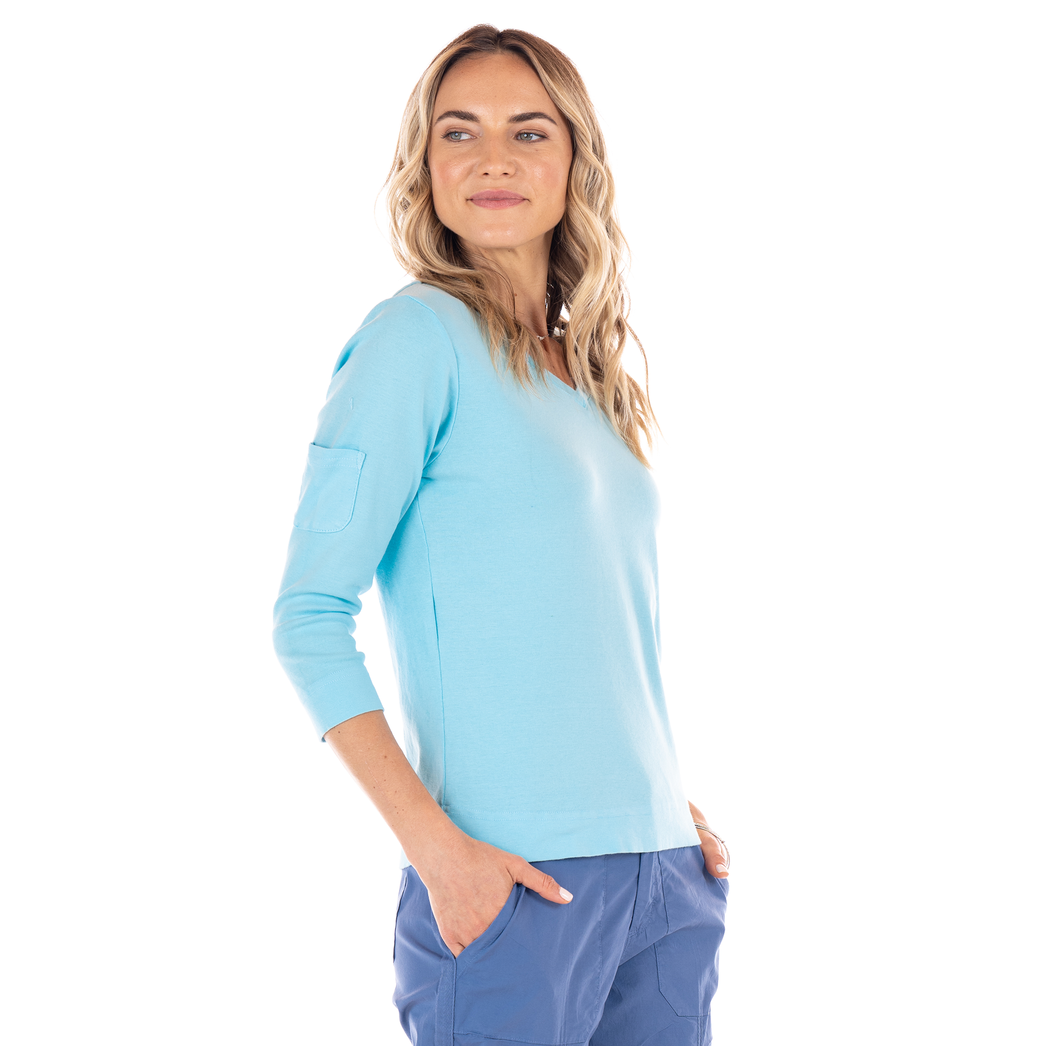 3/4 Sleeve Logo Fem T