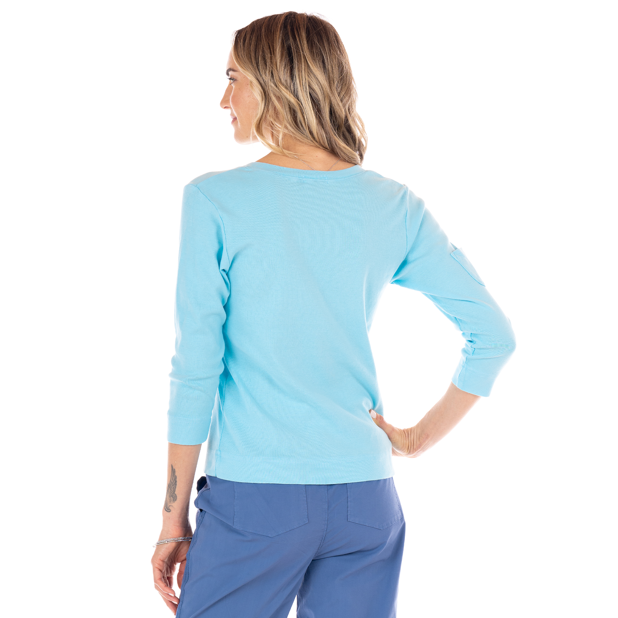 3/4 Sleeve Logo Fem T