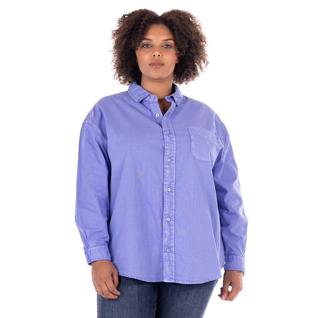 Oxford Shirt Plus Size Fresh Produce Clothes