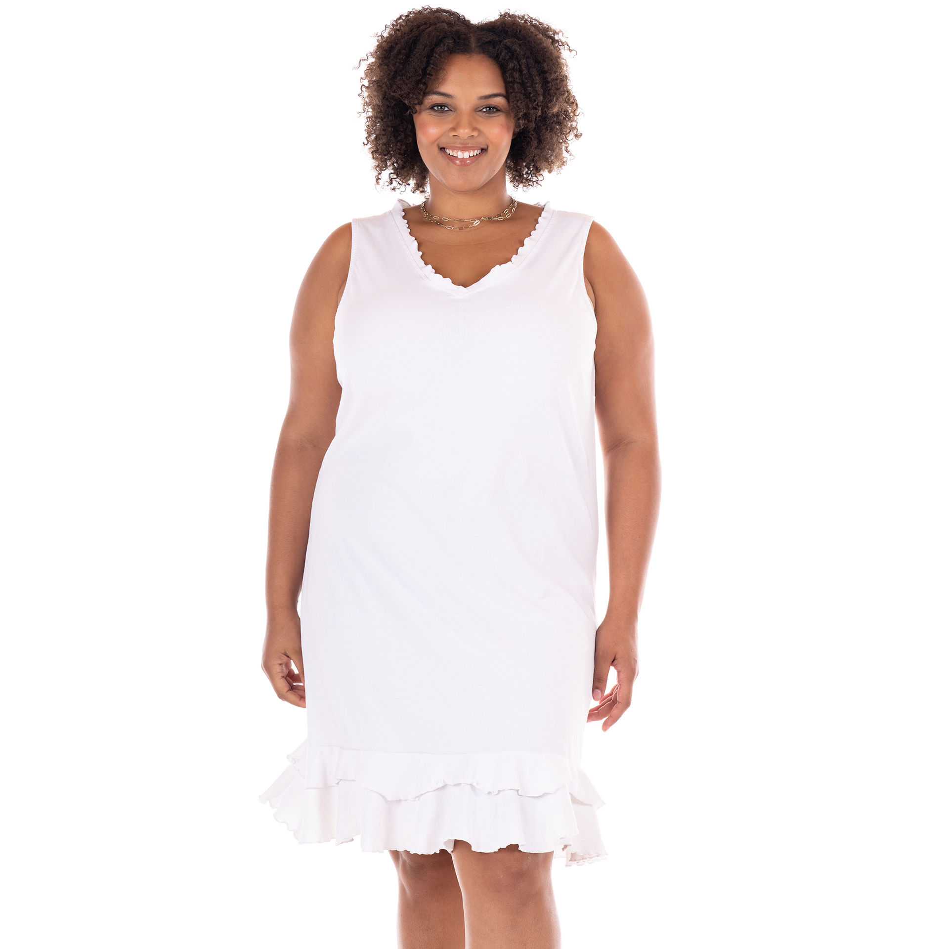 Fresh Produce Clothes | Sunrise Dress | Plus Size | Clearance | 1X | White | Women's